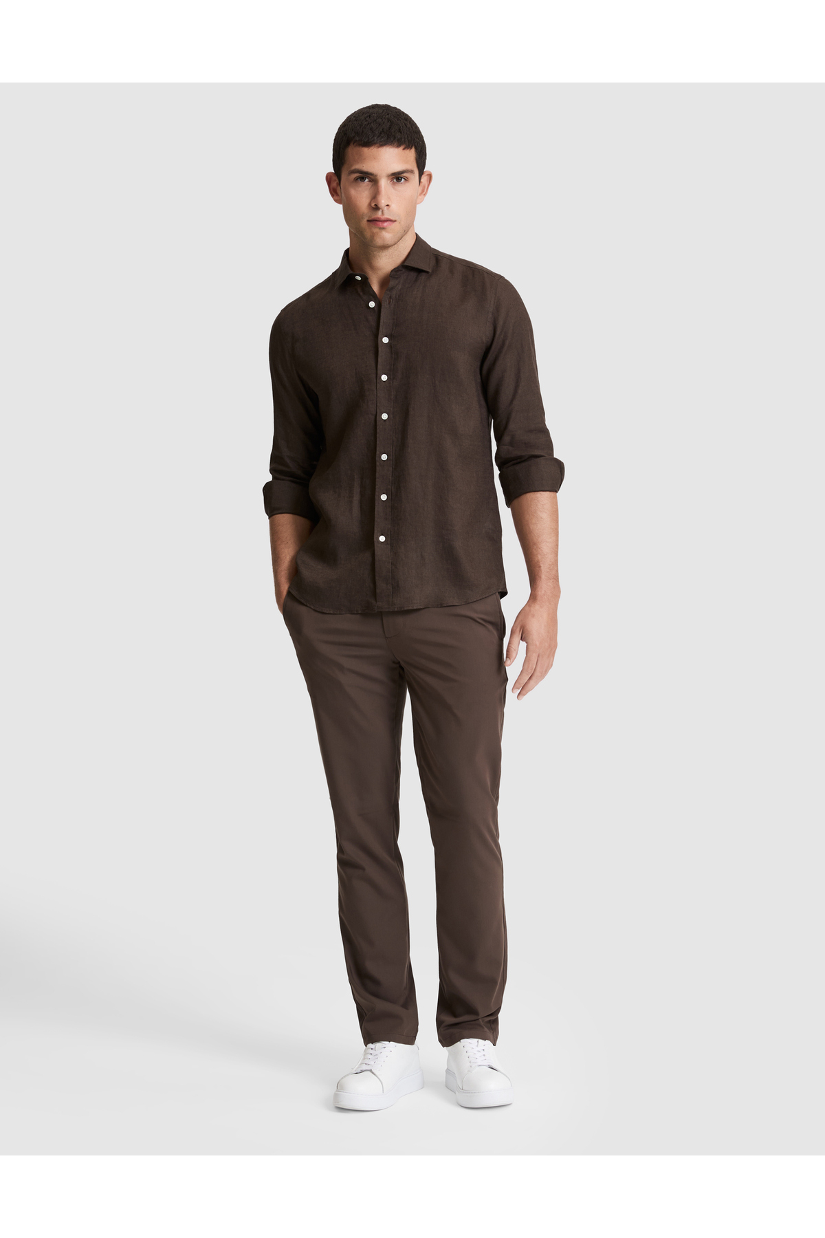 Pierre Cardin Kahverengi Slim Fit Esnek Bel Klasik Jogger Pantolon 50325166-VR029