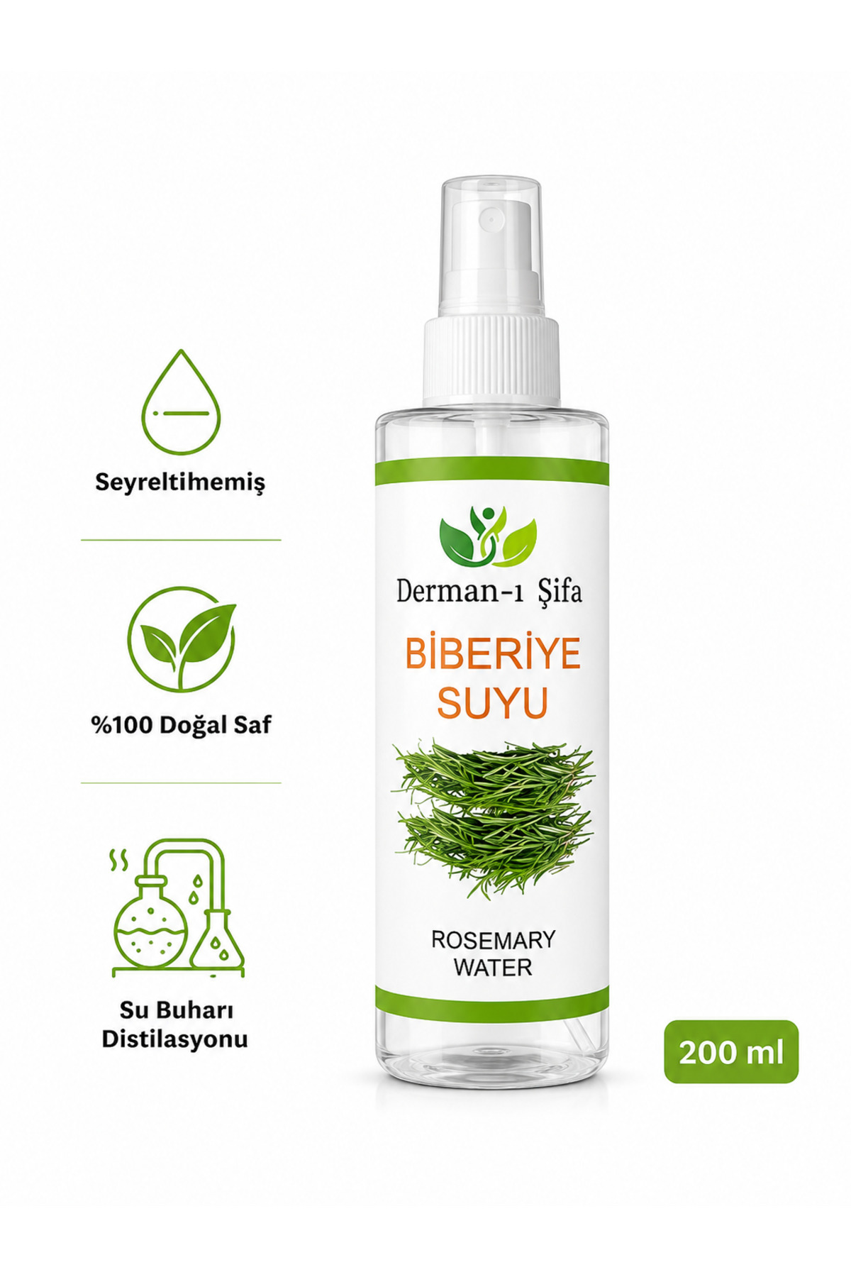 Biberiye suyu %100 saf seyreltilmemiş 200 ml — 00010