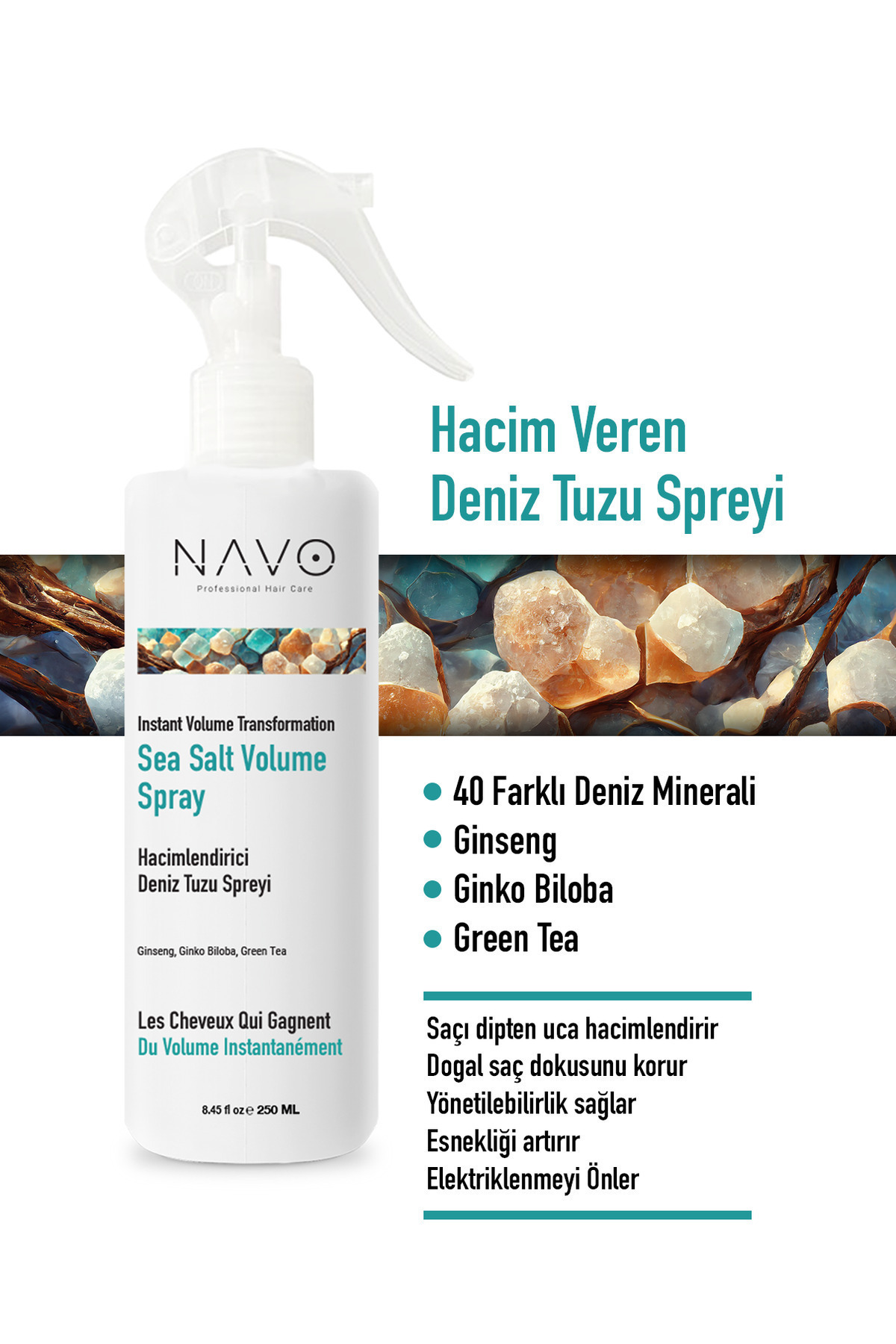 Deniz Tuzu Saç Bakım Spreyi / Doğal Dalga, Hacim ve Dolgunluk Verici Deniz Tuzu Spreyi — TYCCDYYNFN169917185665808 — تصویر 6 از 7