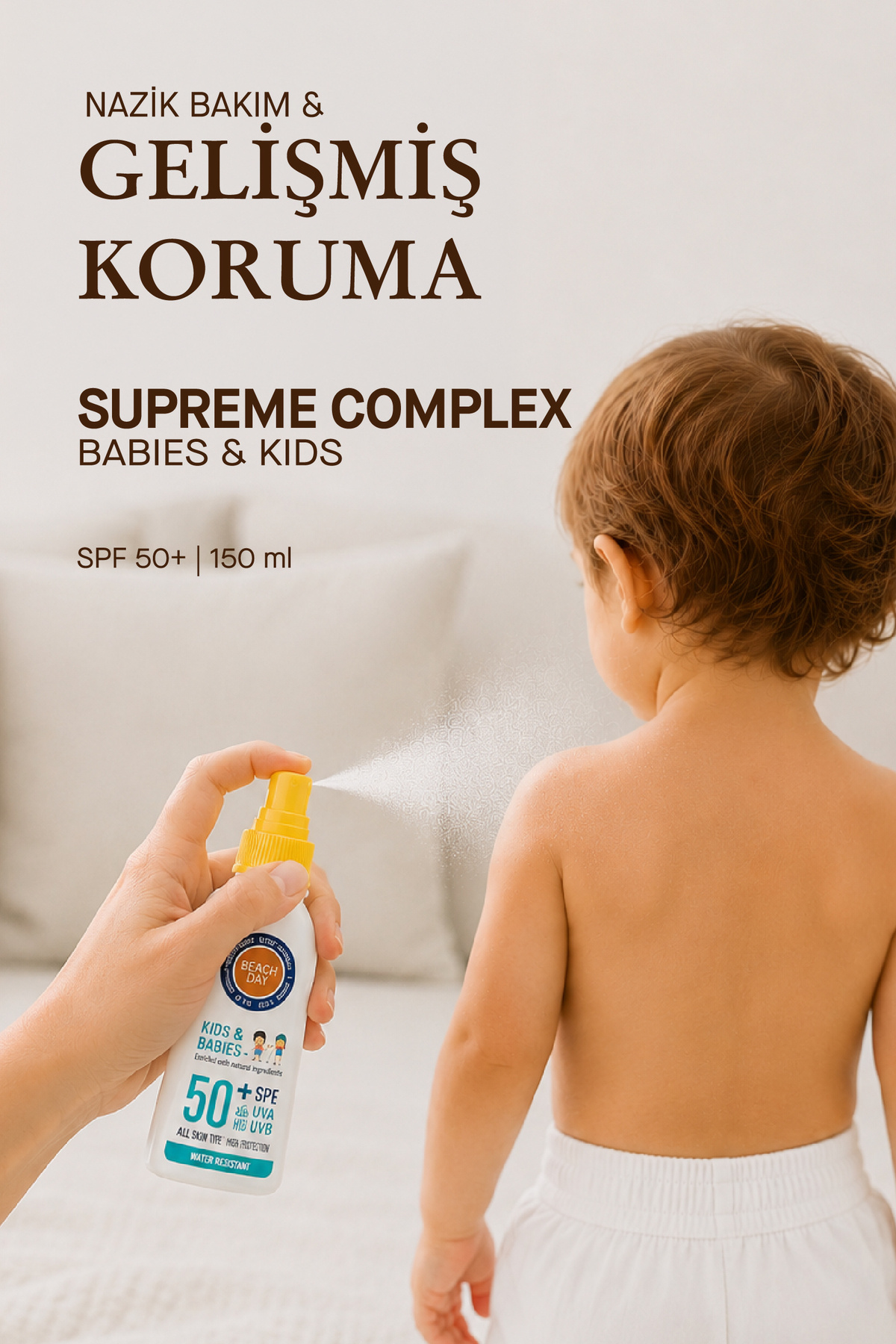 Supreme Complex Koruyucu Güneş Sütü Bebek ve Çocuklar için İleri bakım Spf 50 Spray 150 Ml. — BD23 — تصویر 2 از 8