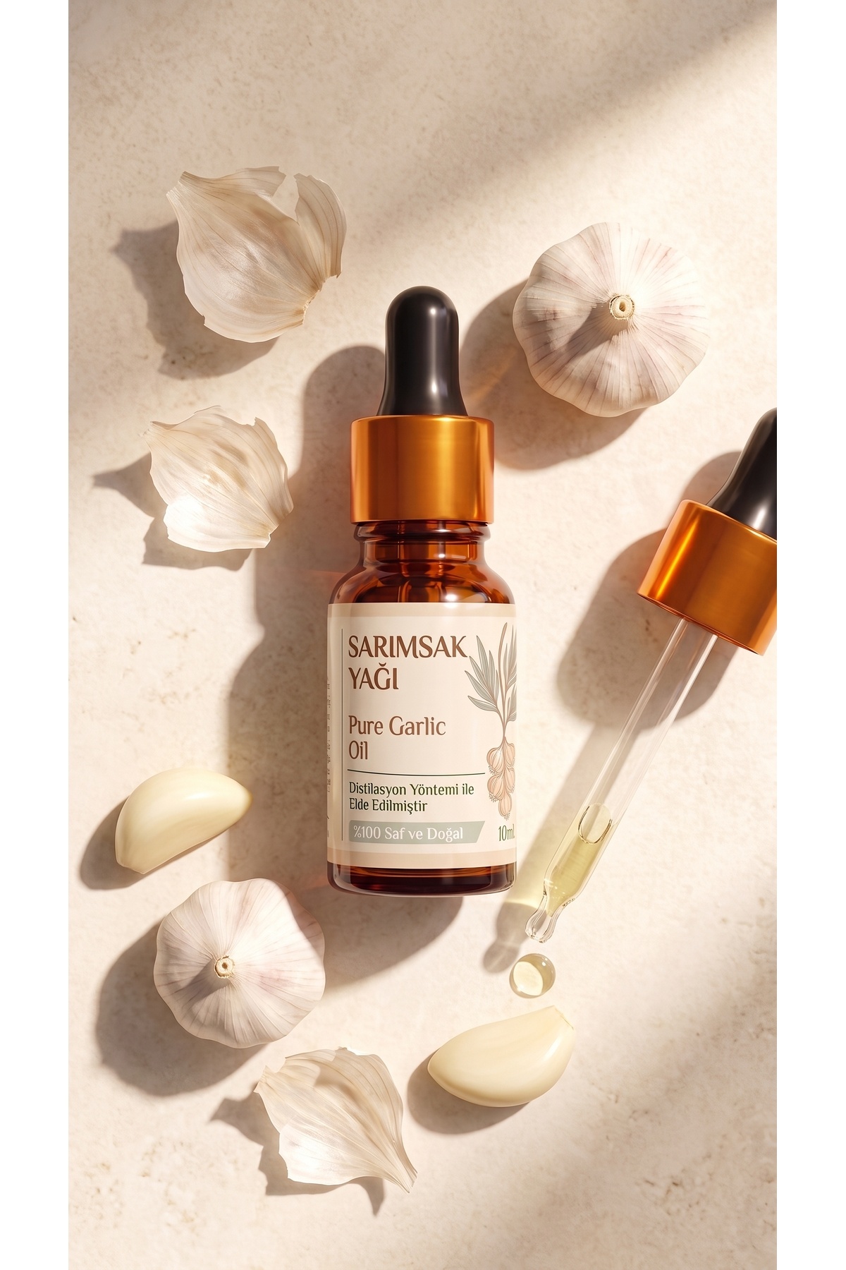 Sarımsak Uçucu Yağı 10 Ml / %100 Saf Ve Doğal / Garlic Oil — A1-Sarımska-yag-10 — تصویر 4 از 8