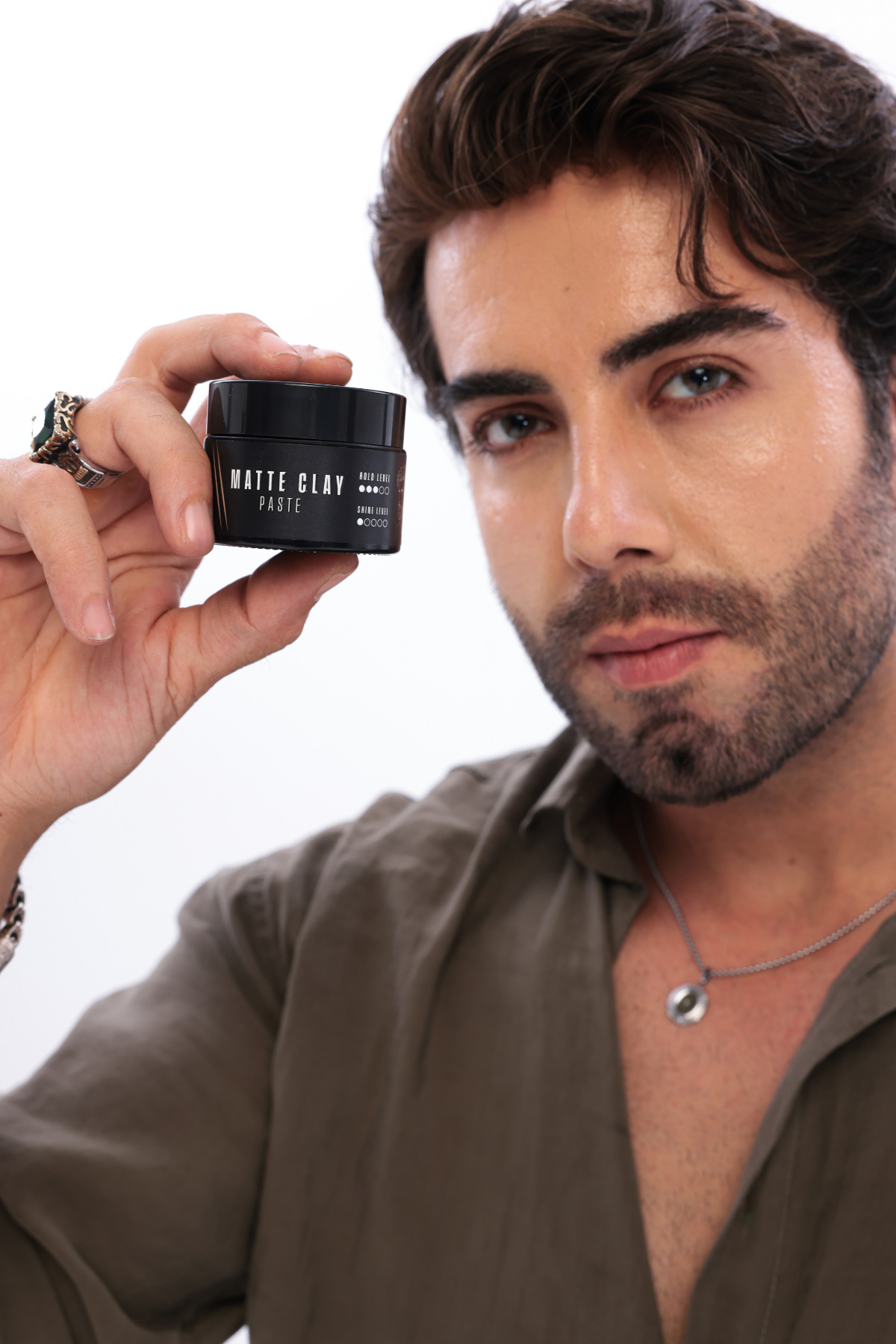 Matte Clay Paste – Mat Bitiş Orta Tutuş Erkek Saç Şekillendirici Wax 50 ml — BY-CLAY50 — تصویر 3 از 9