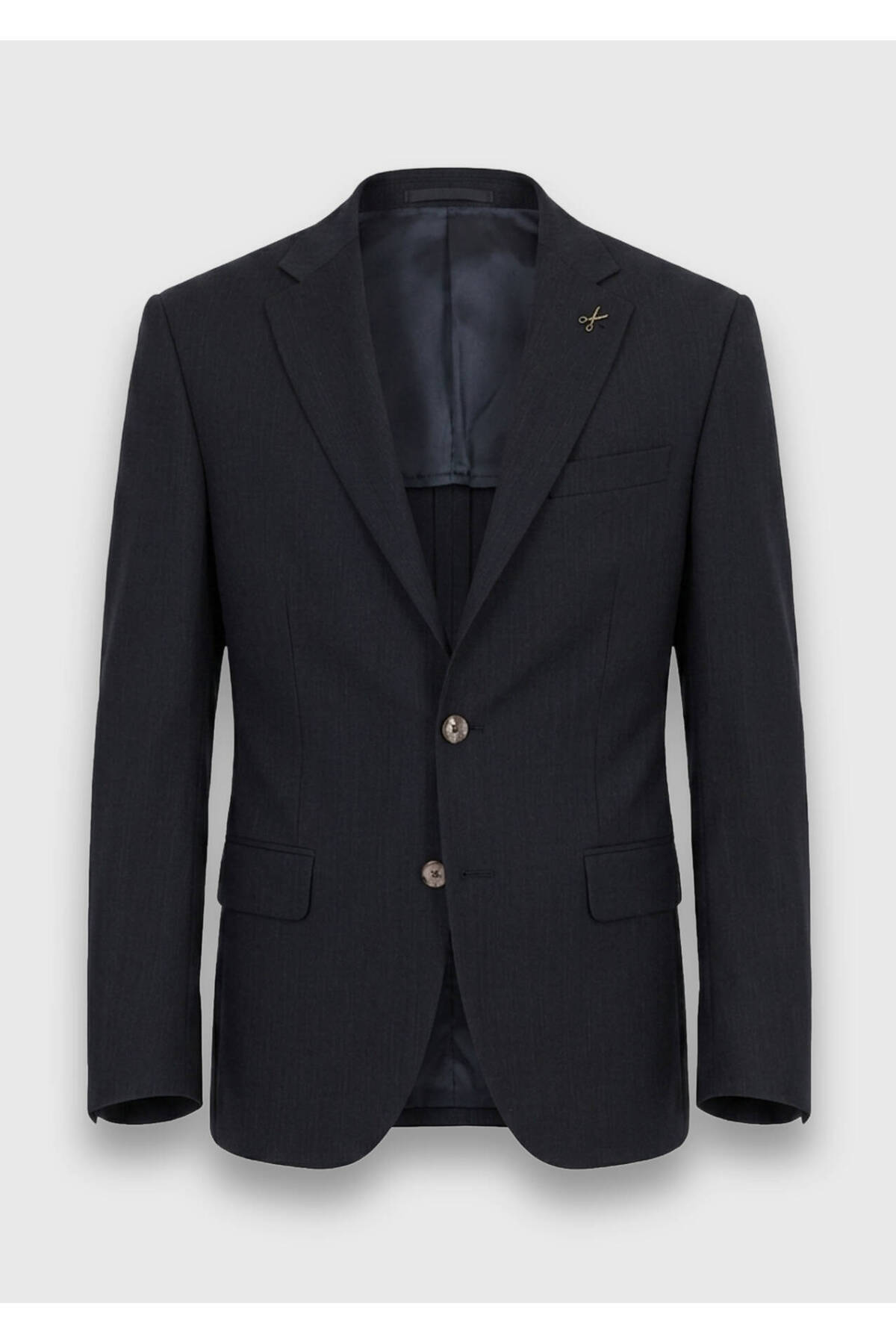 Ramsey Antrasit Desenli Modern Fit Yün Karışımlı Takım Elbise görsel 6