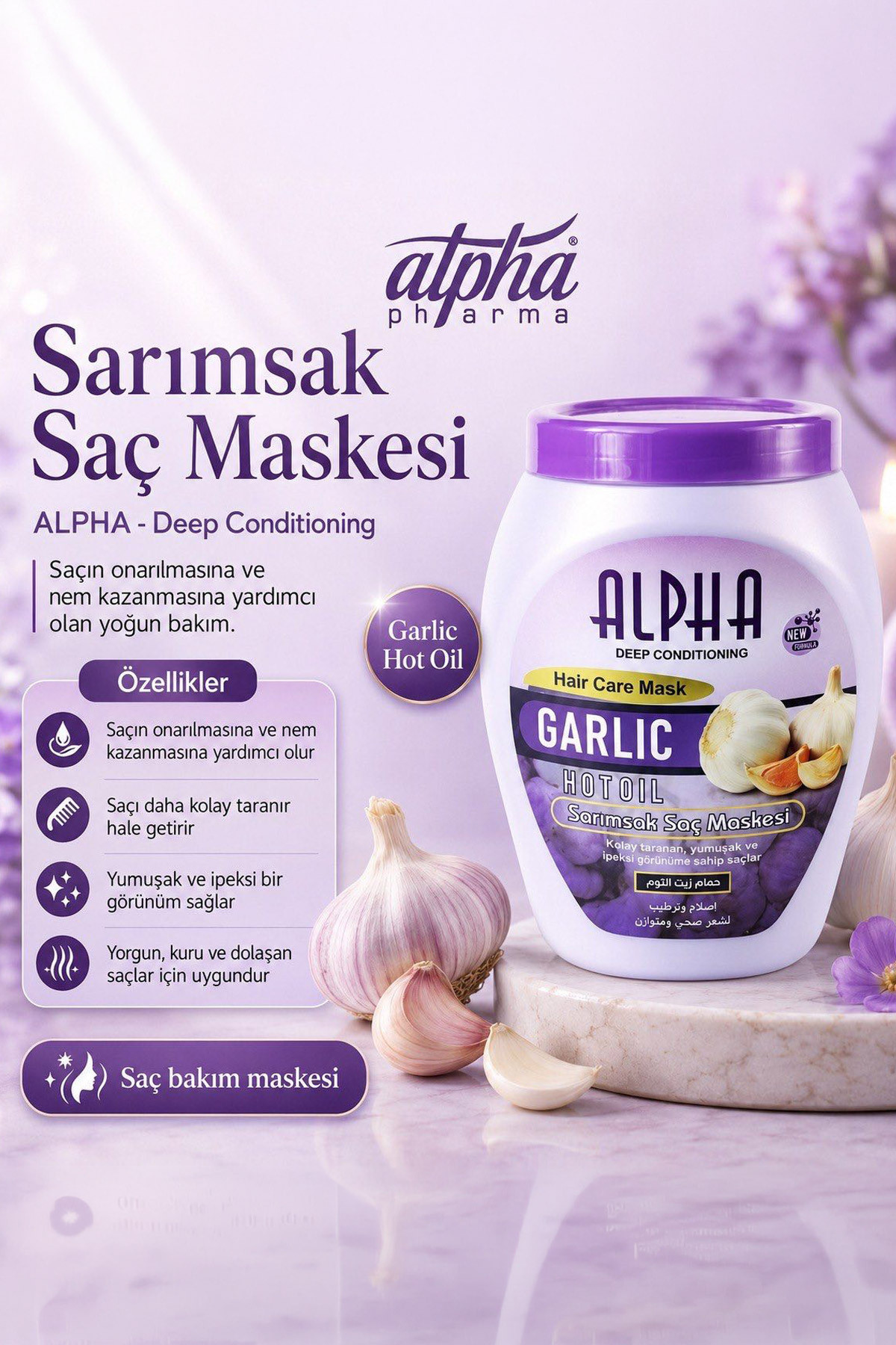 Alpha ماسک موی سیر ۱۰۰۰ میلیلیتری مراقبت از مو — s47sd
