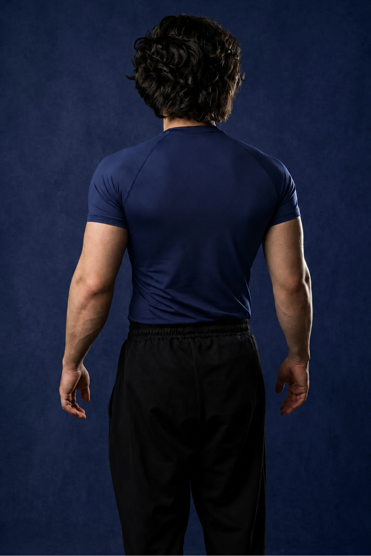 Liber Basic Compression T-shirt (Koyu Lacivert) görsel 3