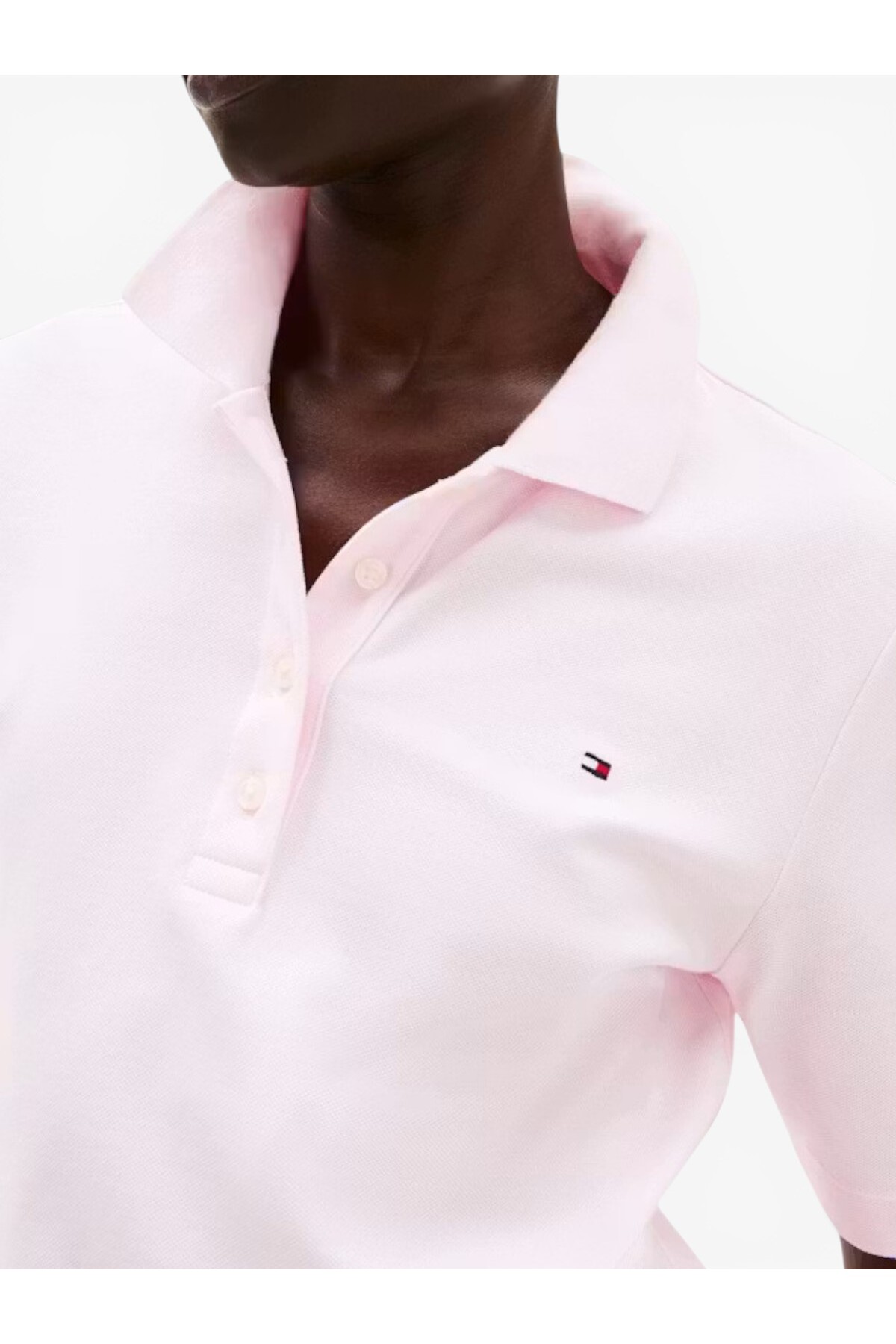 پولوشرت زنانه یقه پلو | تامی هیلفیگر Tommy Hilfiger WW0WW43224-TOG TR - تصویر 3