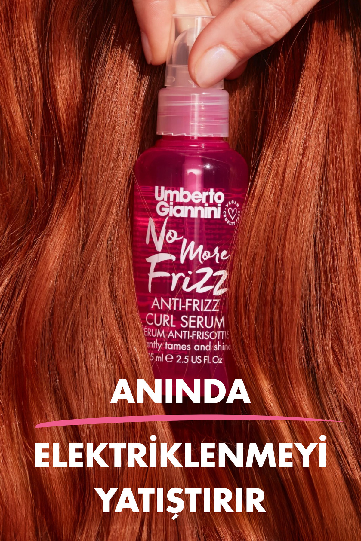 No More Frizz Curl Kabarma Karşıtı Bukle Serumu — UG-006 — تصویر 2 از 6