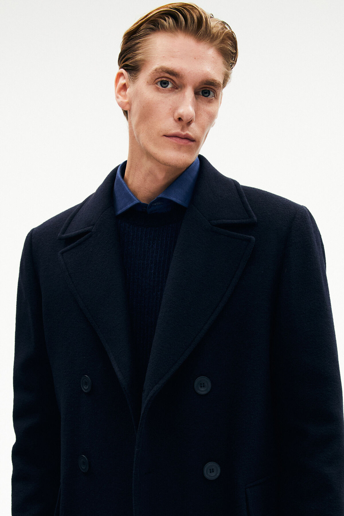 W Collection Lacivert Palto görsel 4