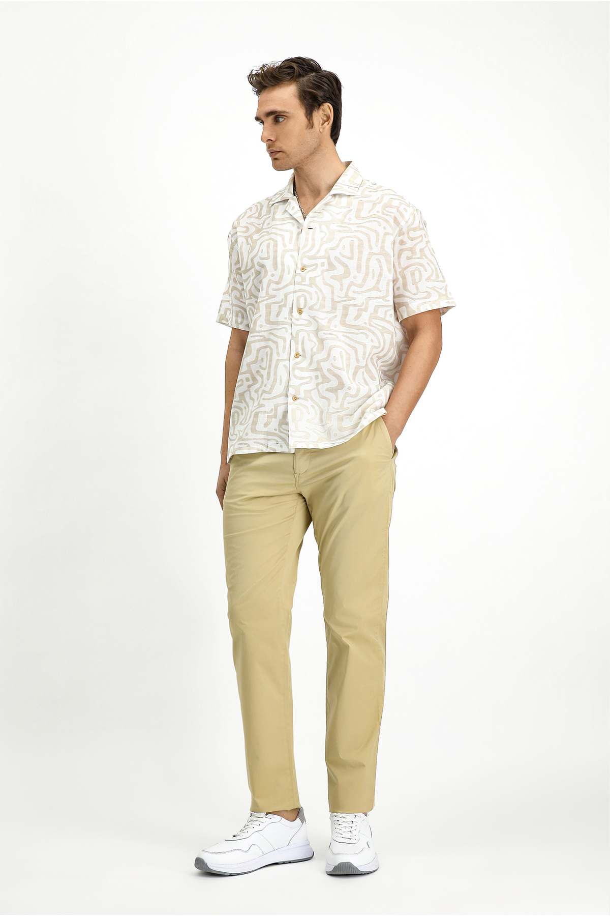 Kiğılı Regular Fit Standart Kesim Likralı Kanvas / Chino Pantolon görsel 3