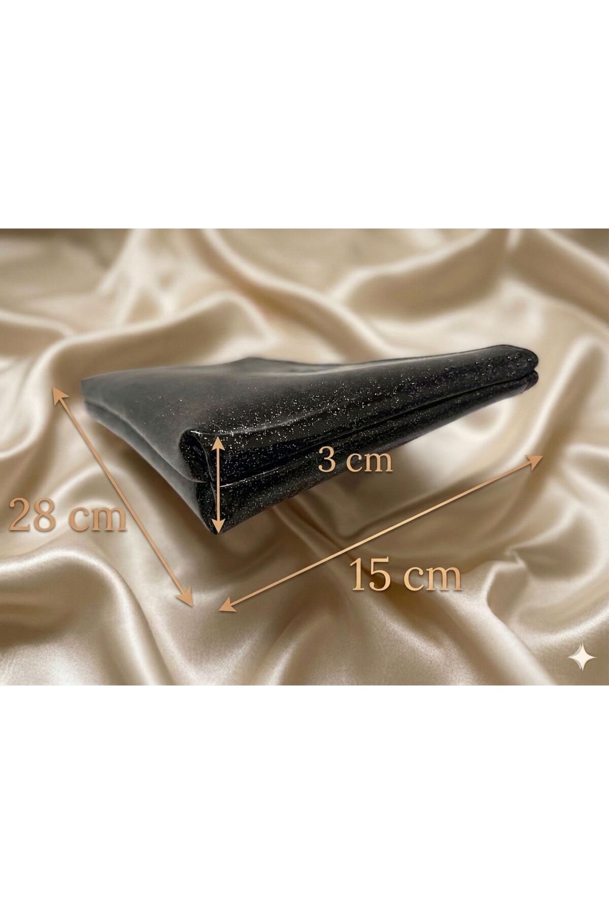 VELORİA BAG & SCARF Çok amaçlı premium portföy, makyaj ve abiye çanta görsel 2