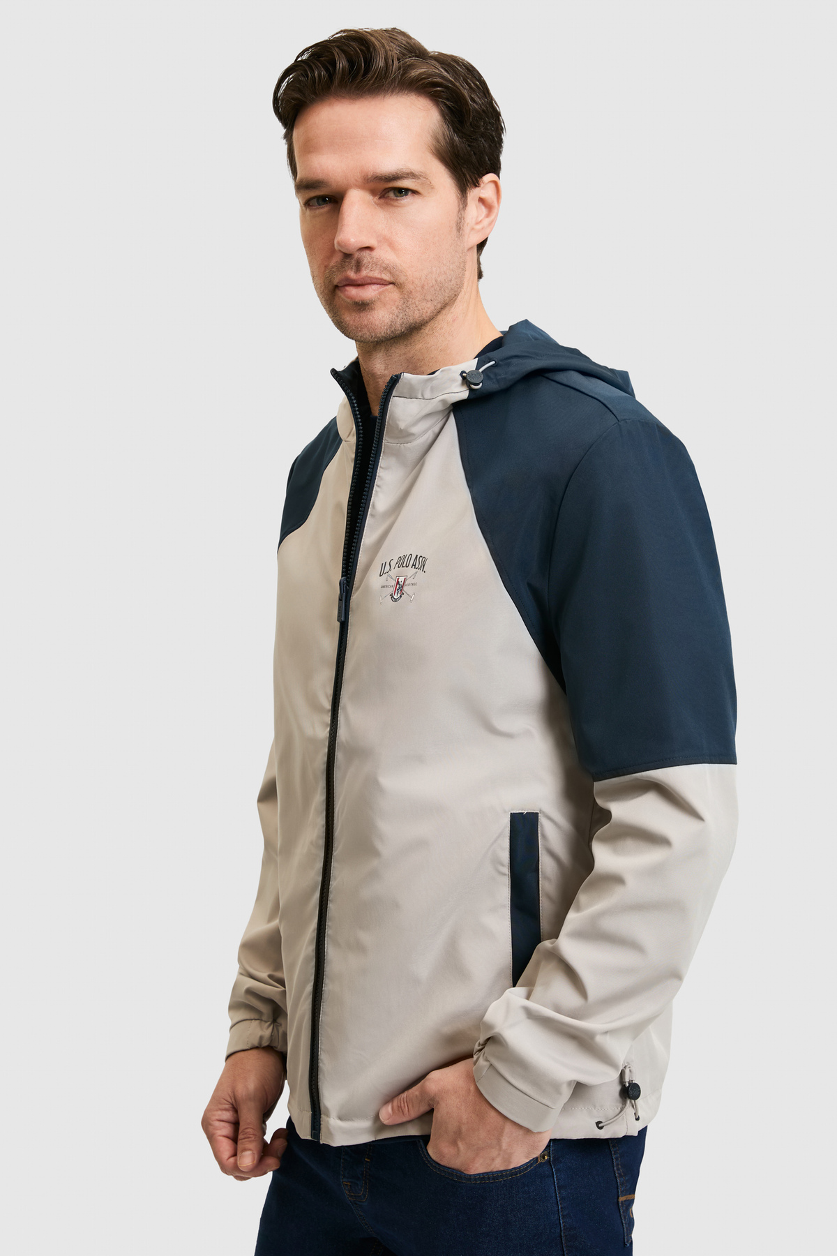 U.S. Polo Assn. Erkek Açık Gri Mont 50318834-VR001 görsel 3