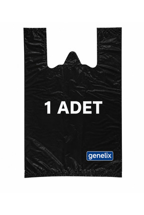 genelix 1 adet siyah atlet poşet küçük boy