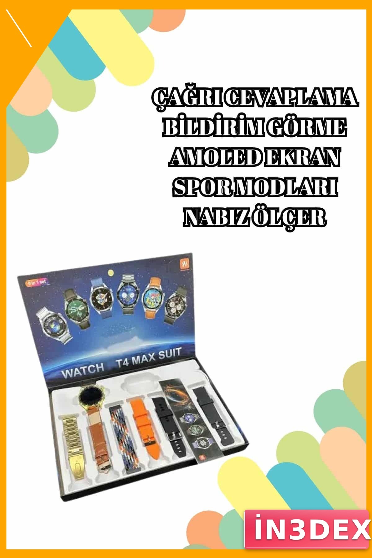 Çok Kordonlu Akıllı Saat ve Bluetooth Kulaklık El Fenerli 2025