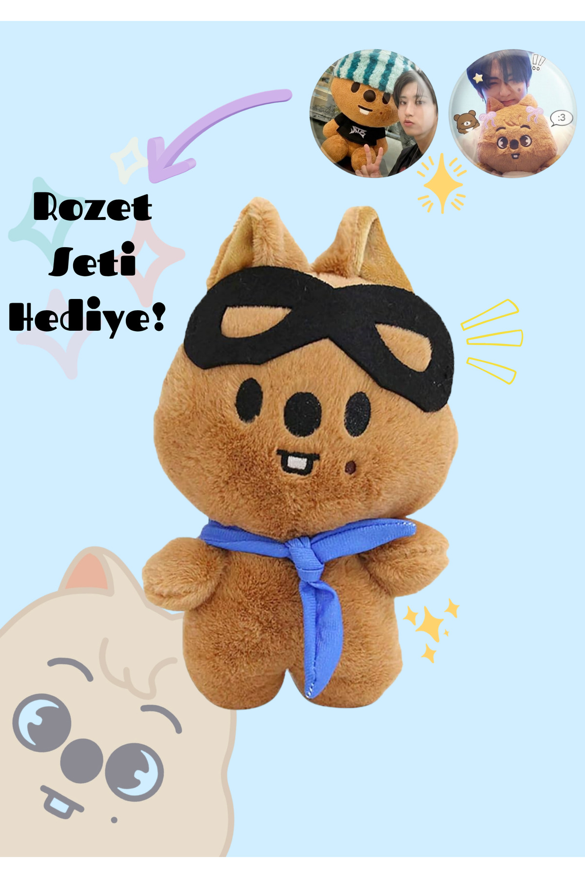 応援グッズ dckyk Kawaii Skzoo Han Quokka Anahtarlık 13cm - Fiyatı, Yorumları