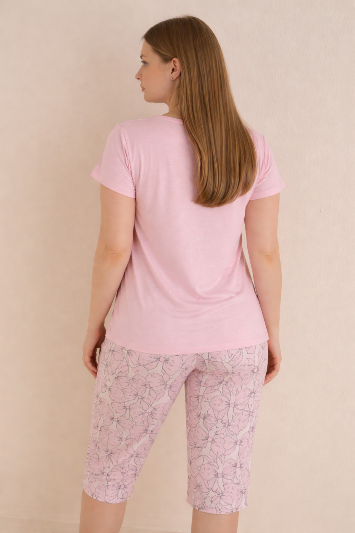 SEAMLIFE HOMEWEAR Battal Luxury Kapri Takım görsel 3