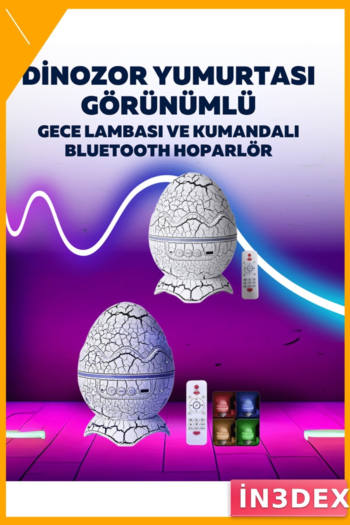 Dinozor Yumurtası Gece Lambası Dekoratif Işık