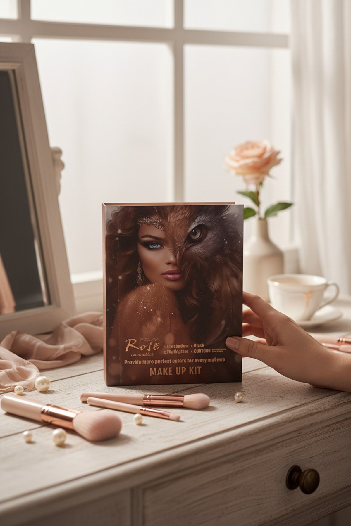 Göz Farı Highlighter Allık Kontür Pudra Bronzer İçeren Kitap Model 43 'lü Makyaj Kiti — ZRD113405 — تصویر 2 از 7