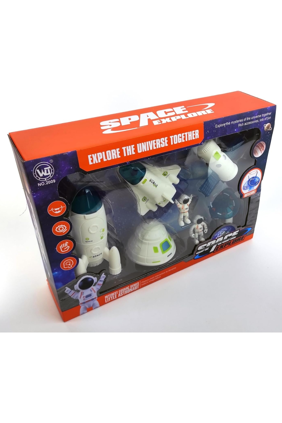 Zadem Store Uzay Aracı Seti, 2 Astronot, Uydu, Uydu Yer İstasyonu