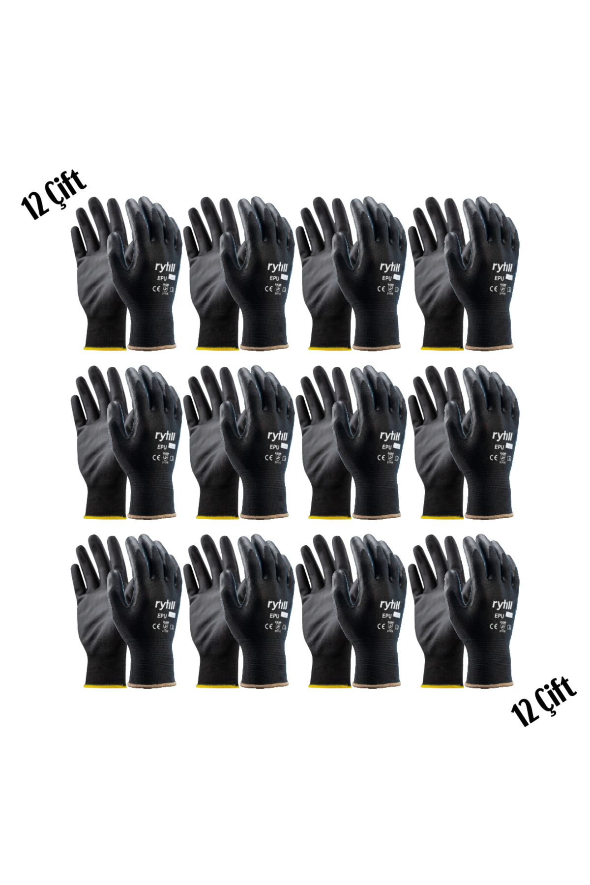 EPU PU Polyurethane Precision Work Gloves (12 PAIRS)