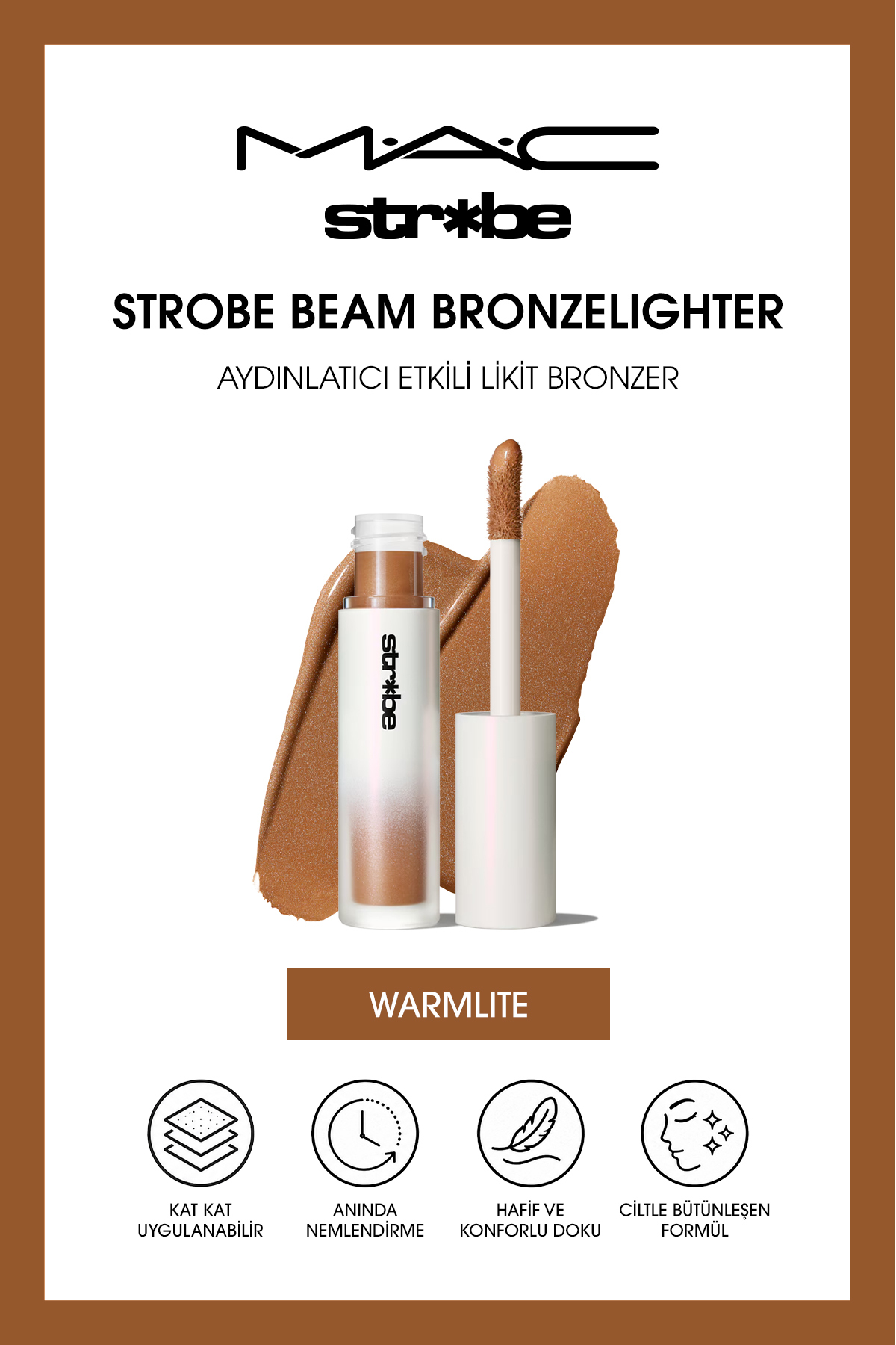 M.A.C Strobe Beam Illuminating Liquid Bronzer - Warmlite — رنگارنگ 142113