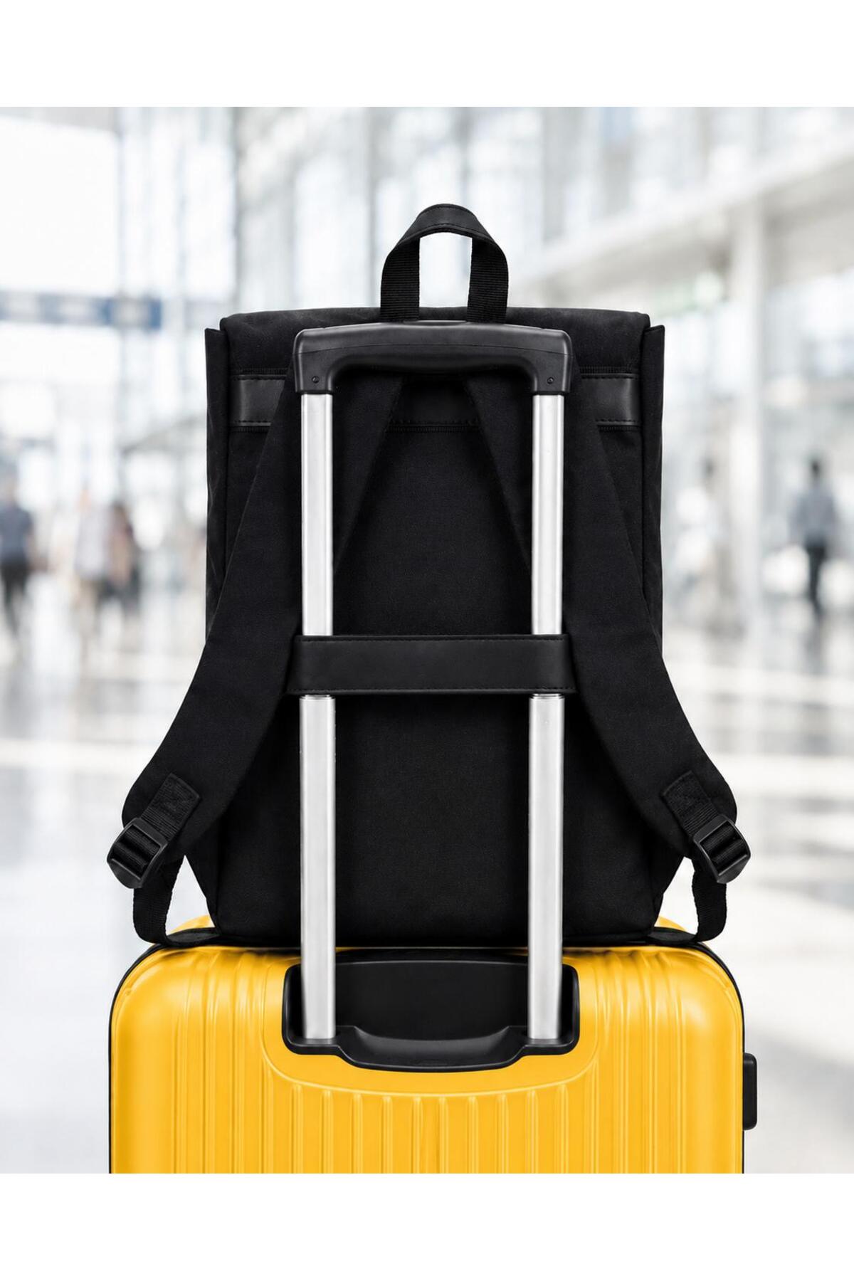 Superbag 3 BÖLMELİ 15.6 -16 İNÇ LAPTOP UYUMLU SU İTİCİ KUMAŞ ÖZELLİKLİ SIRT ÇANTASI görsel 8