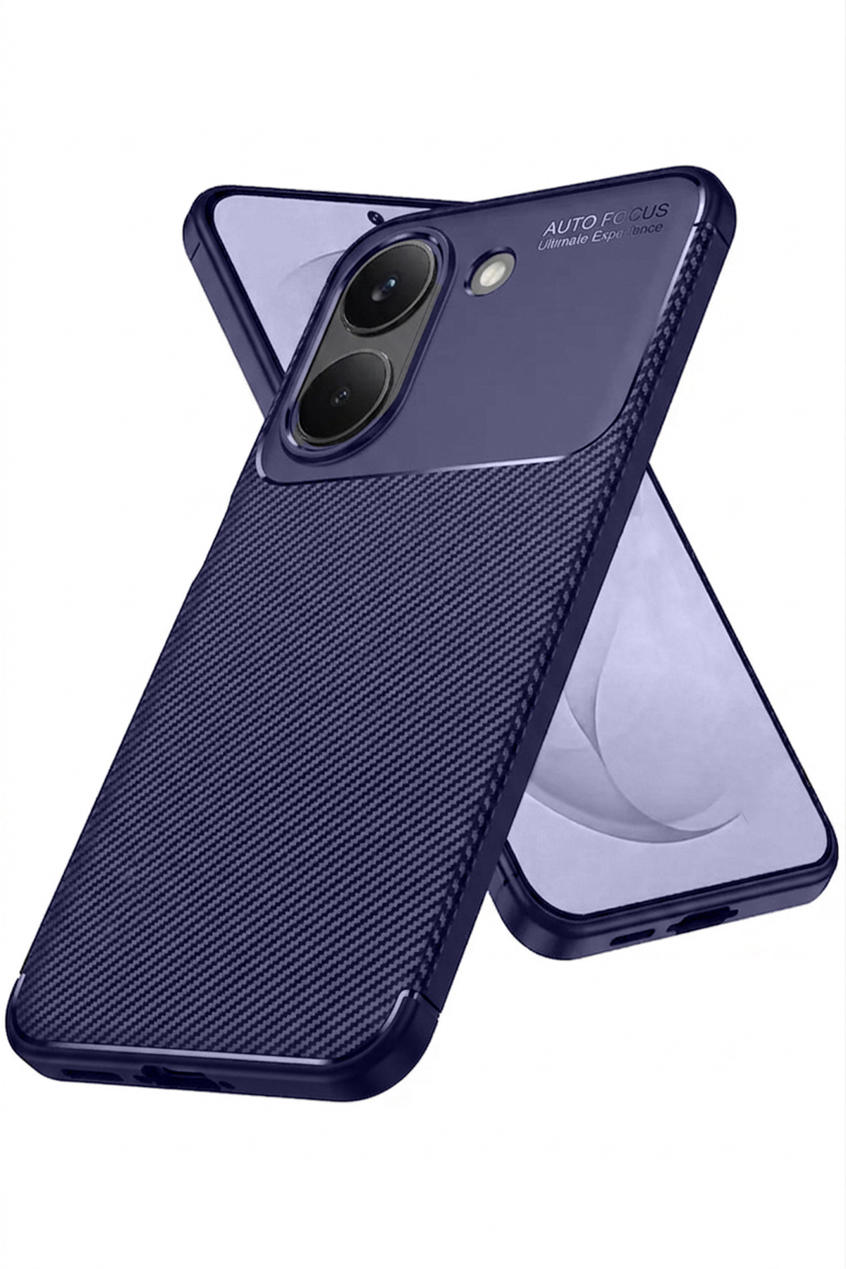 Poco X8 Pro Compatible Camera Shielded (Carbon Design) Protective Luxury Silicone Case