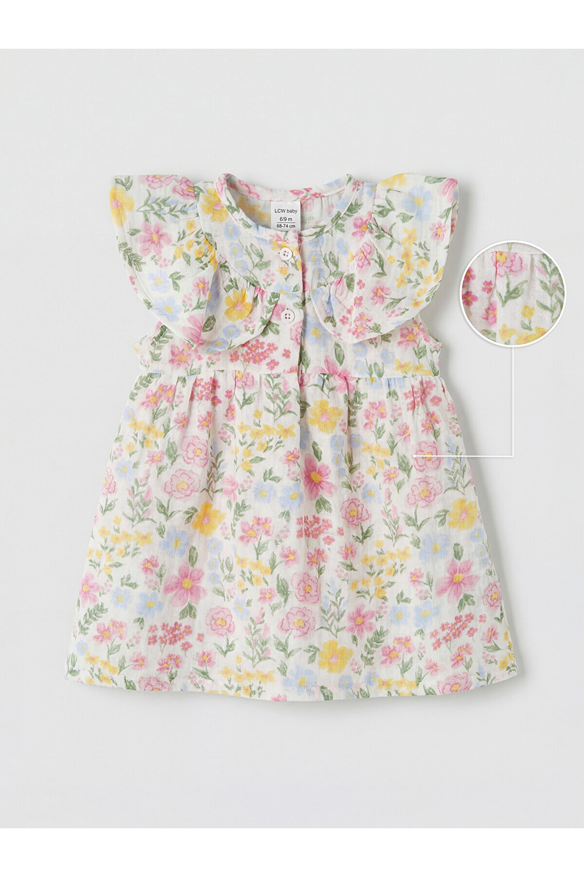 LC Waikiki Baby Girl Floral Muslin Dress (S6)