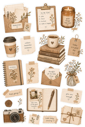 Minimaliz Studio Vintage Sticker 2 li