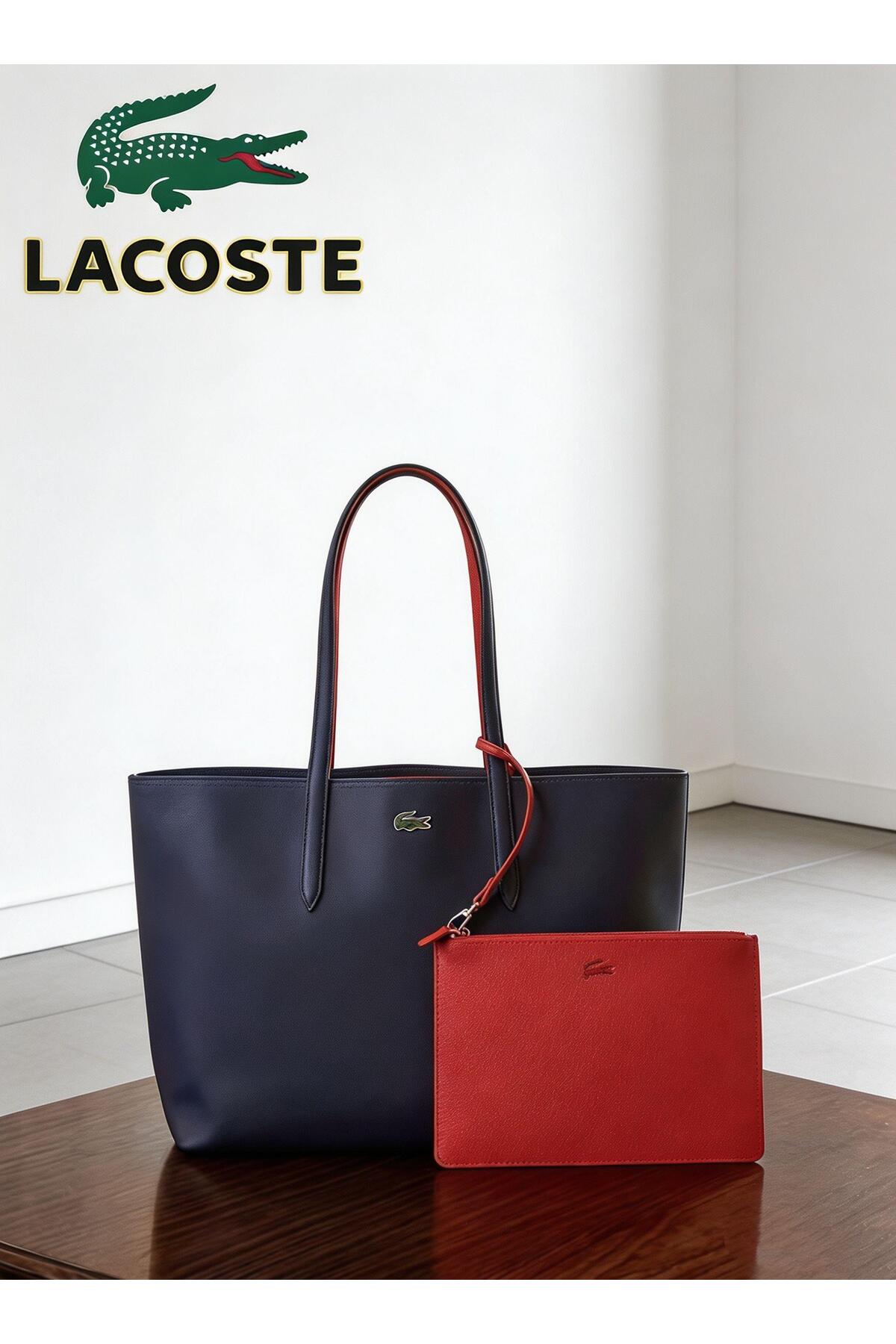 Lacoste Kids Women's Double sided Two tone Large Capacity Handbag Fashionable...