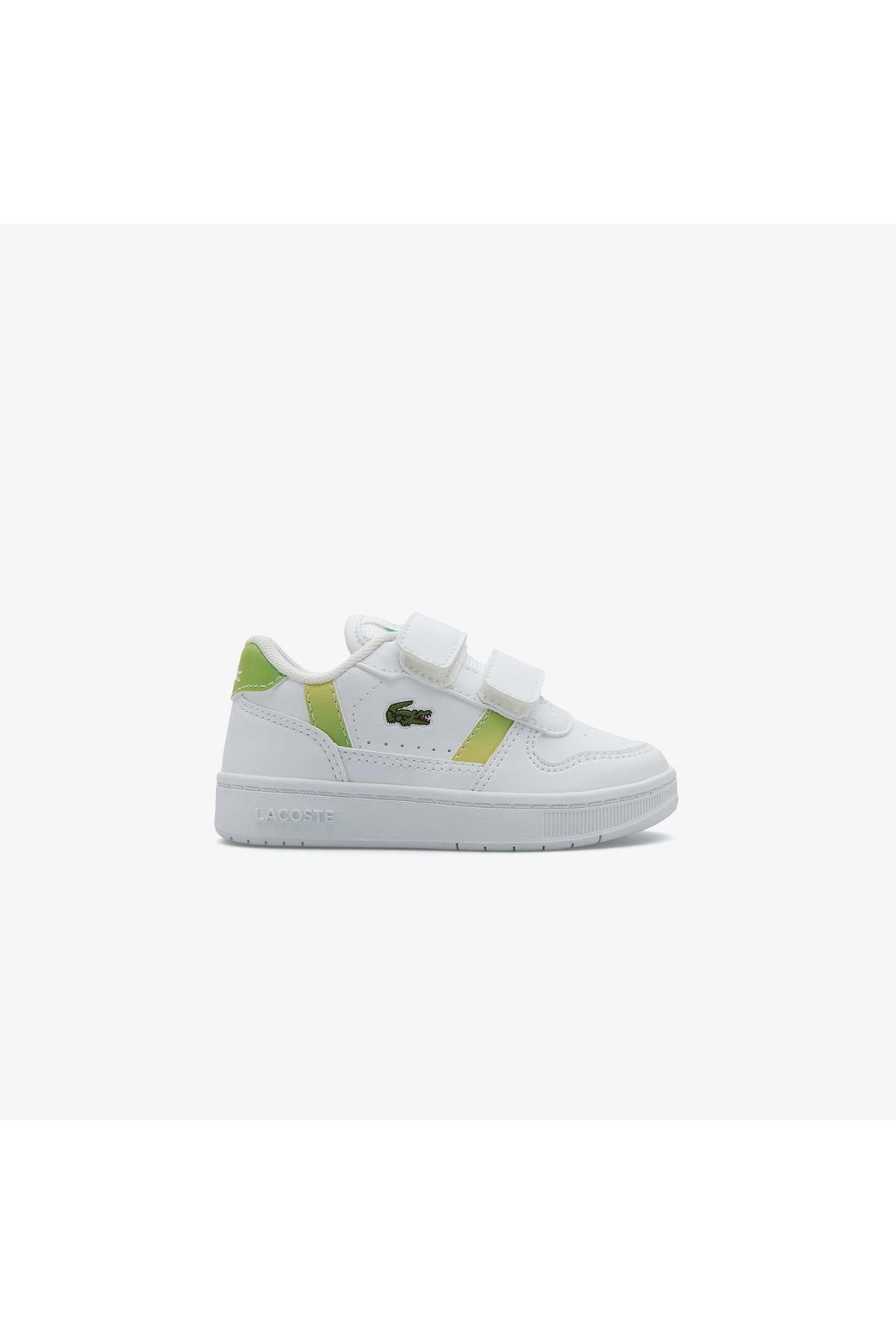 Lacoste T-Clip Çocuk Beyaz Cırt Cırtlı Sneaker