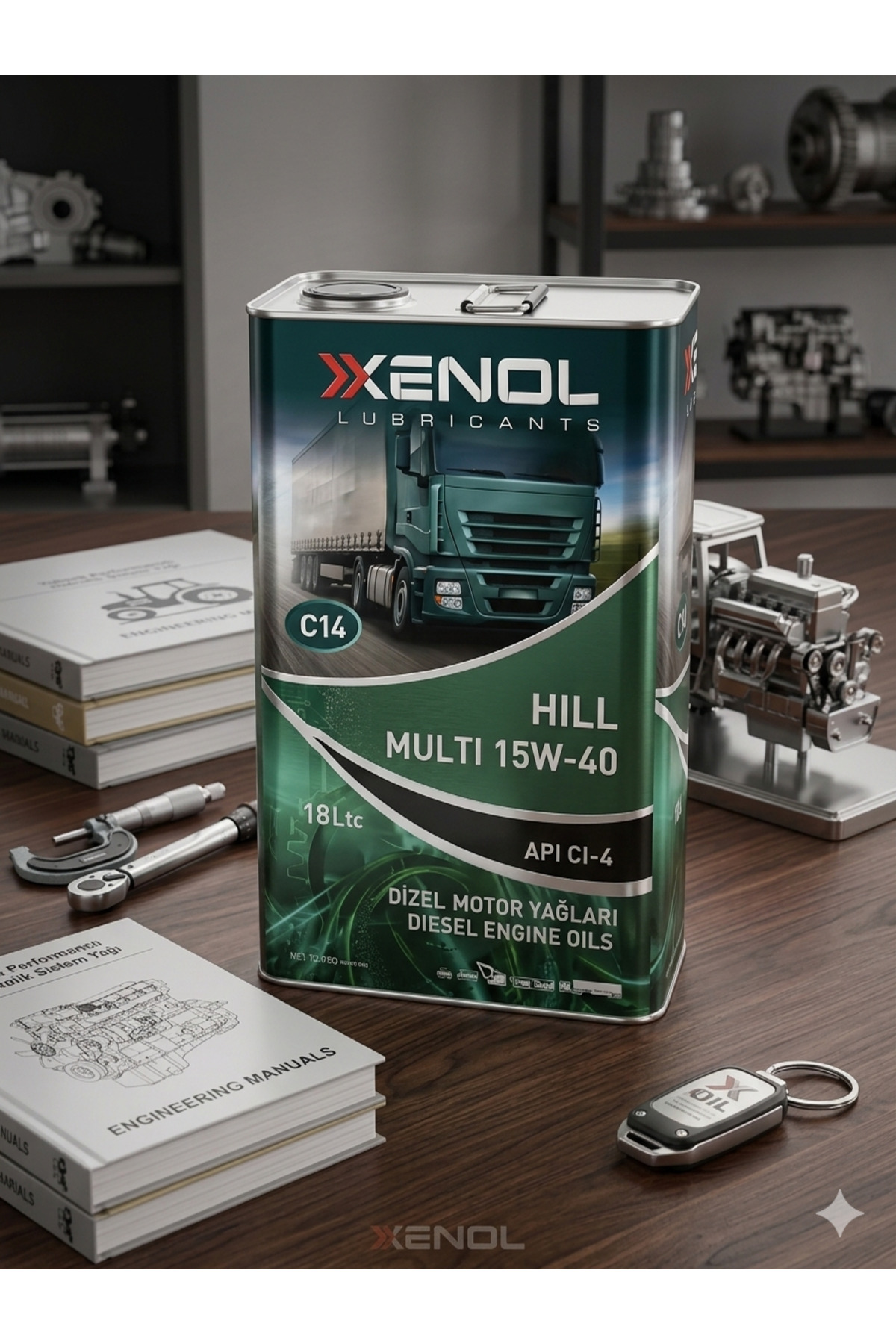 XENOL Hill Multi 15W-40 API CI-4 - 18 Litre - Ağır Hizmet Dizel