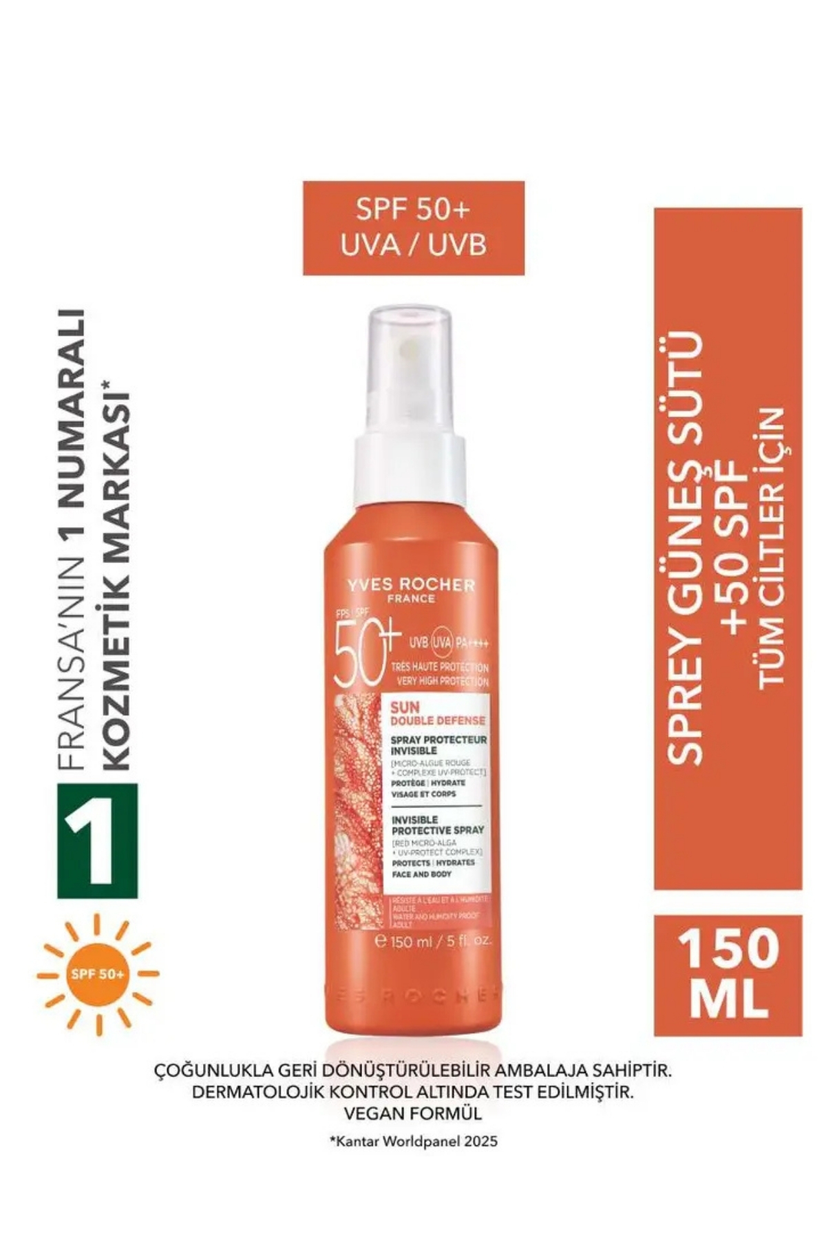 ست سه تکه ضد آفتاب و مراقبت پس از آفتاب سان دبل دیفنس با SPF 50+ — SUNSET-YVES-BYD-10 — تصویر 6 از 6