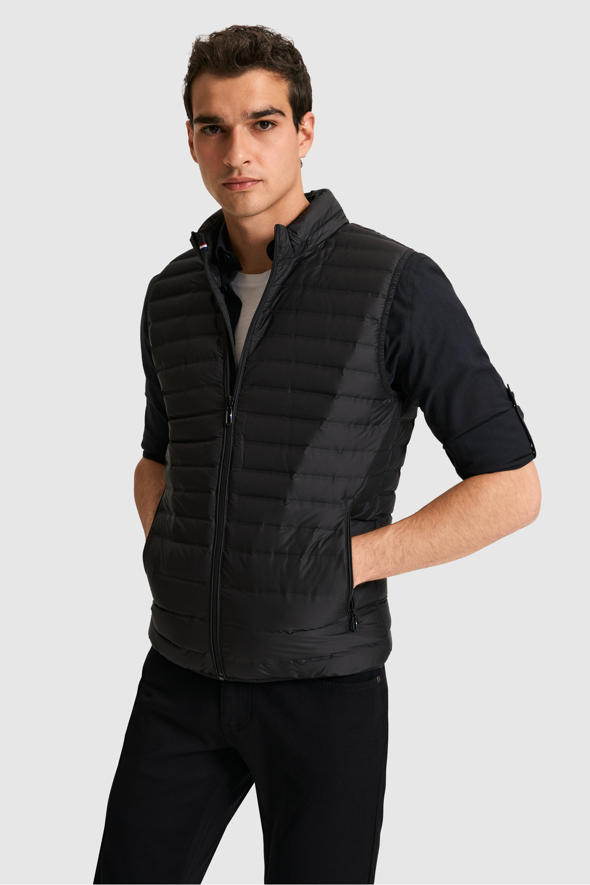U.S. Polo Assn. Erkek Siyah Yelek 50319225-VR046