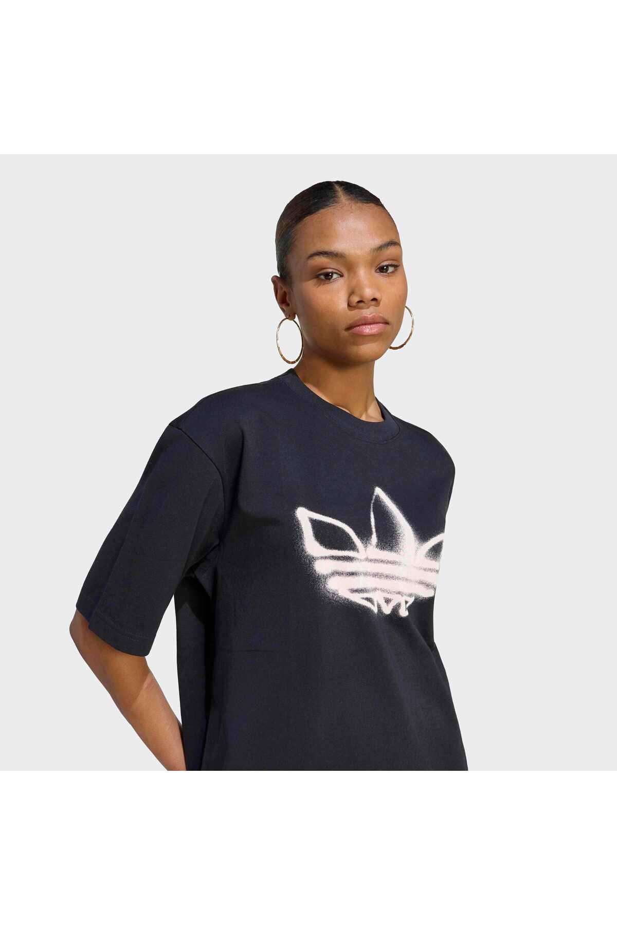 adidas Gltr Tref Tee Kadın Spor Grafik Desen T-shirt KS2363 görsel 5