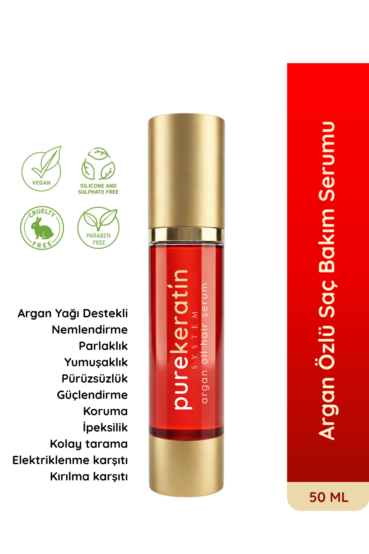 purekeratin system Argan Yağlı Saç Bakım Serumu — PKAO1