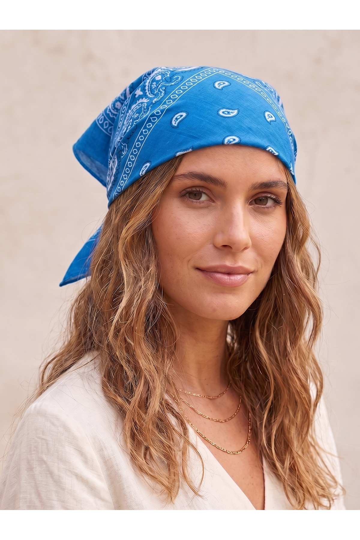 ETHNIC PATTERN 100% COTTON BANDANA SCARF