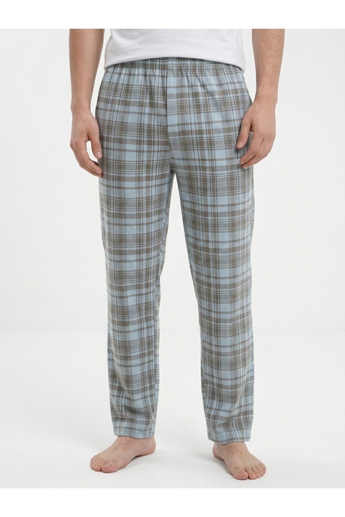 Sude HOMEWEAR Erkek Ekose Desenli Alt Pijama görsel 2
