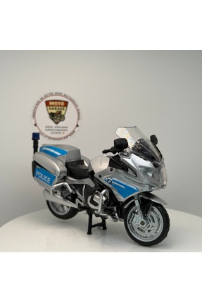 MSZ BMW R1250 RT-P Polis Motosikleti - 1:18 Ölçek (12cm) Kutulu Standlı Dieca...
