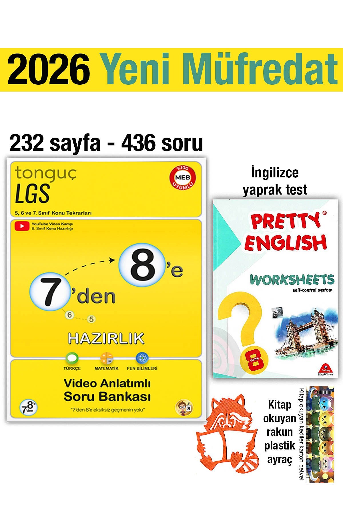 Tonguç Yayınları 7'den 8'e Hazırlık Kitabı 2026 Yaz Tatili 8
