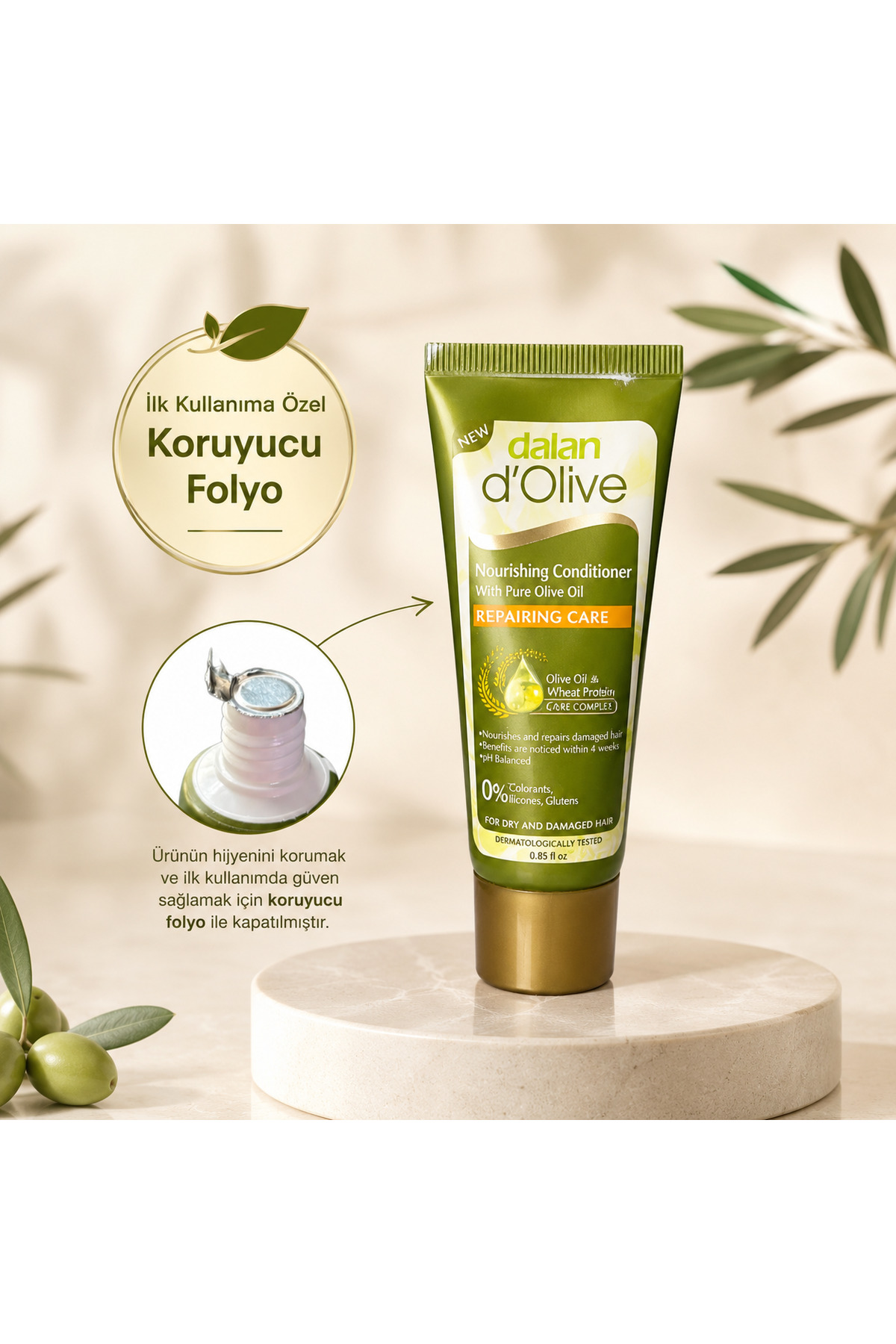 Dalan D'olive Onarıcı Bakım Saç Kremi Seyahat Boy 25 Ml — DLN-SCKRM-SYHT-01