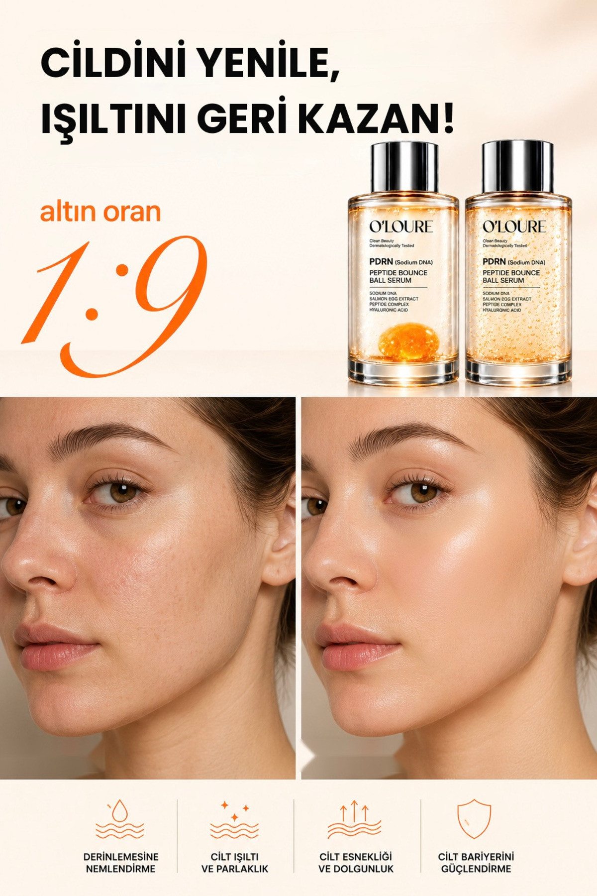 PDRN SOMON DNA Peptide Bounce Ball Yenileyici ve Sıkılaştırıcı Cilt Serumu 30 ml — olr1 — تصویر 5 از 9