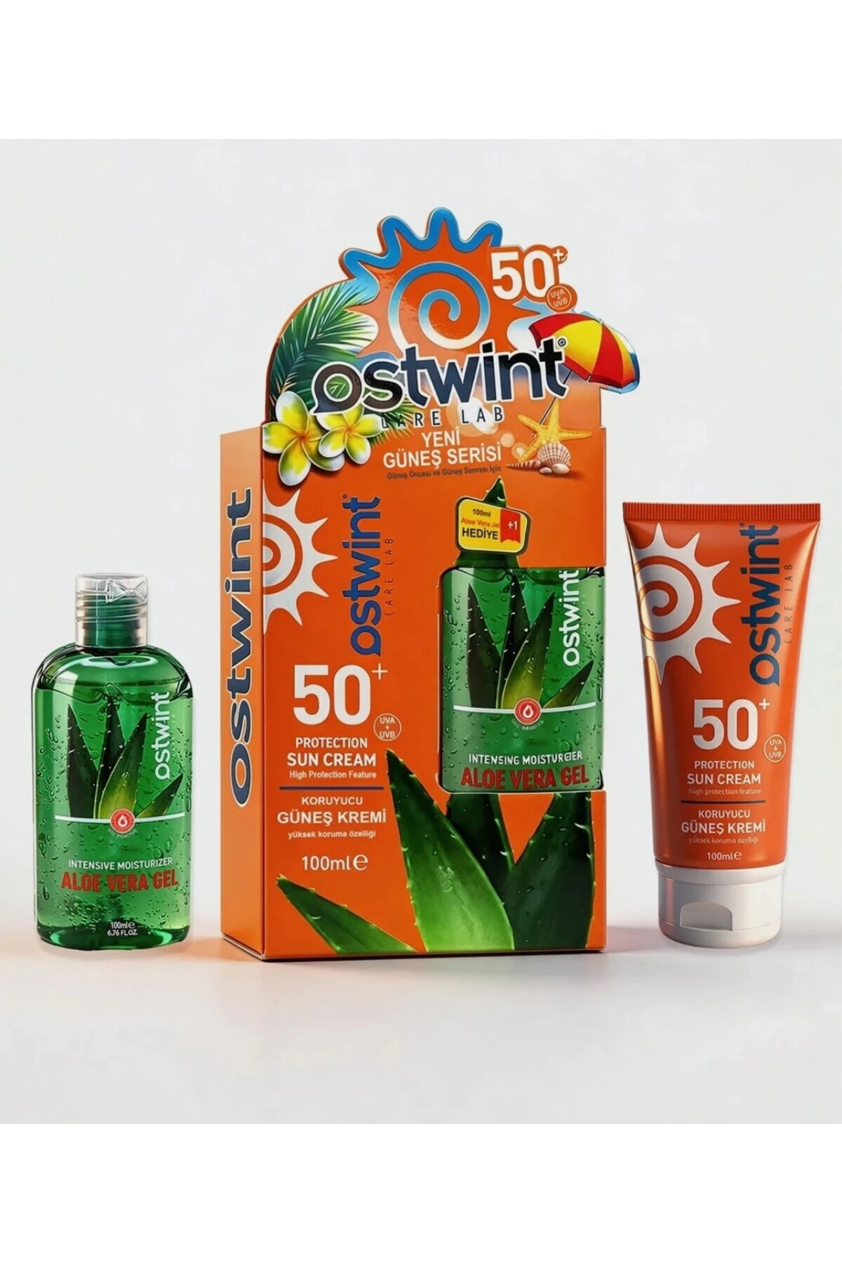 Güneş Kremi SPF50 100 ml. + Aloevera Jel 100 ml Hediye — Oswintgüneş001 — تصویر 3 از 4