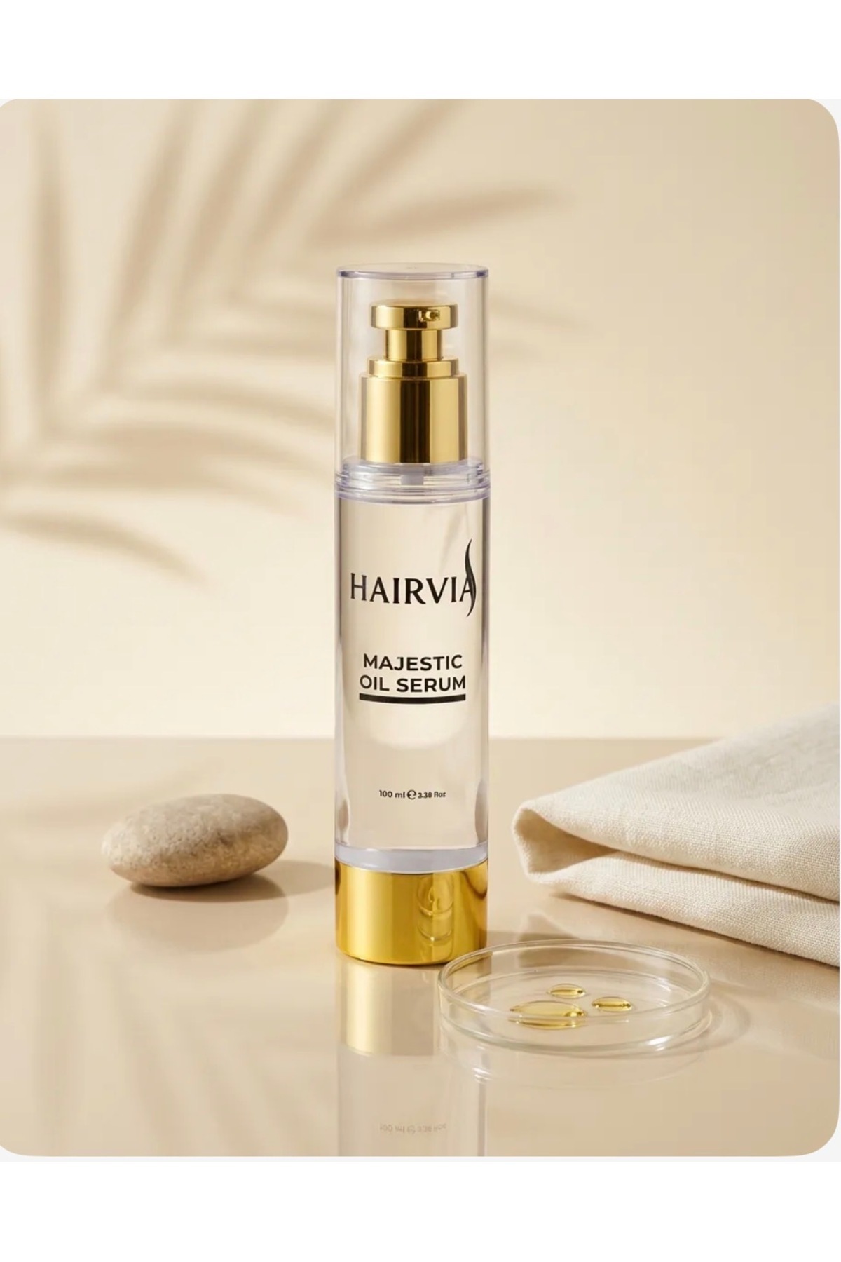 Hairvia Saç bakım serumu parlaklık veren saç yağı elektriklenme karşıtı serum — 000010