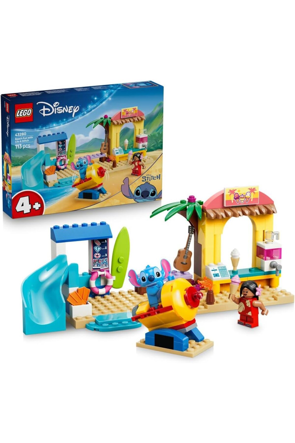 LEGO Disney Beach Fun with Lilo & Stitch, 113 Pieces