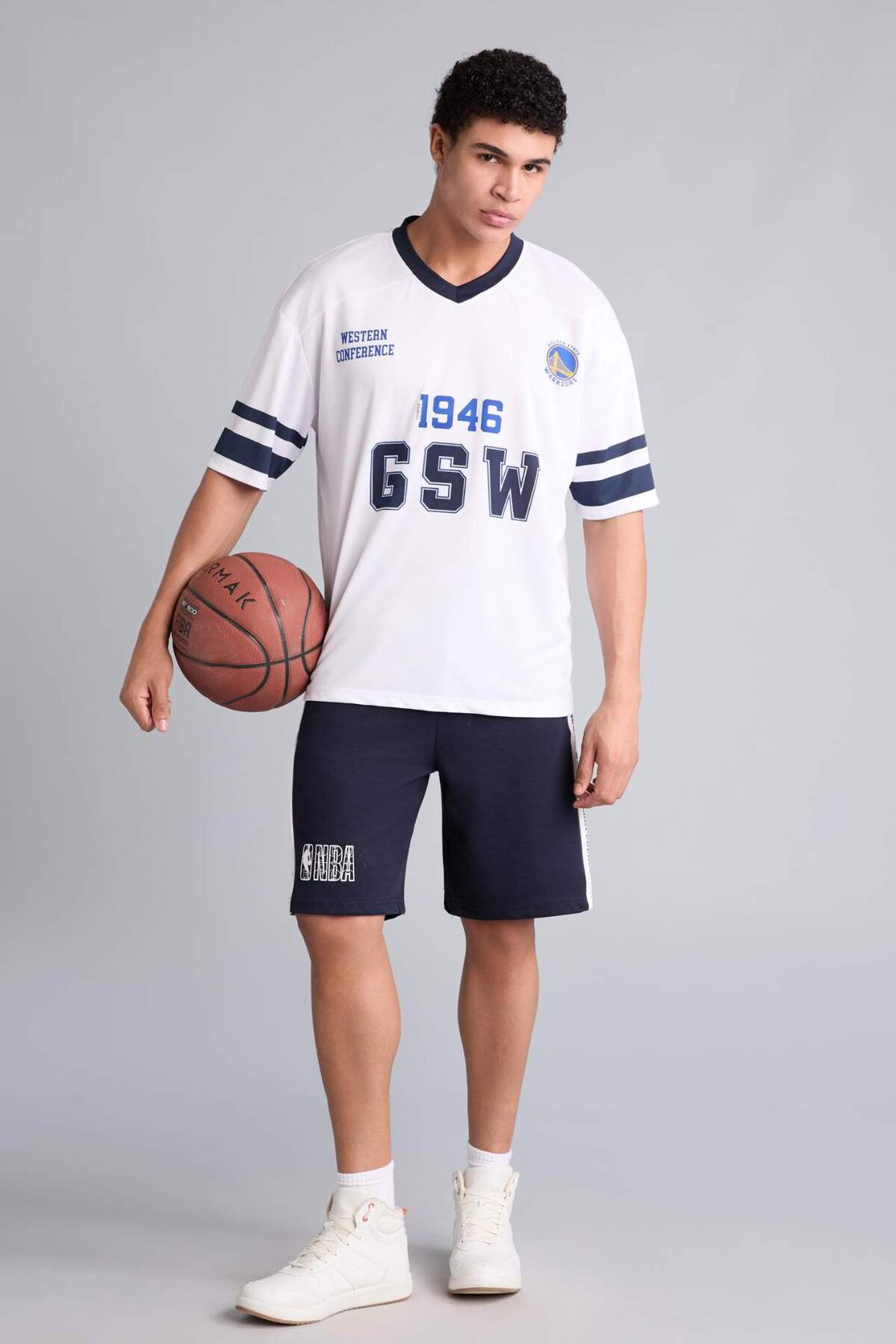 DeFacto NBA Wordmark Standart Fit Şort G2444AX26AU görsel 2