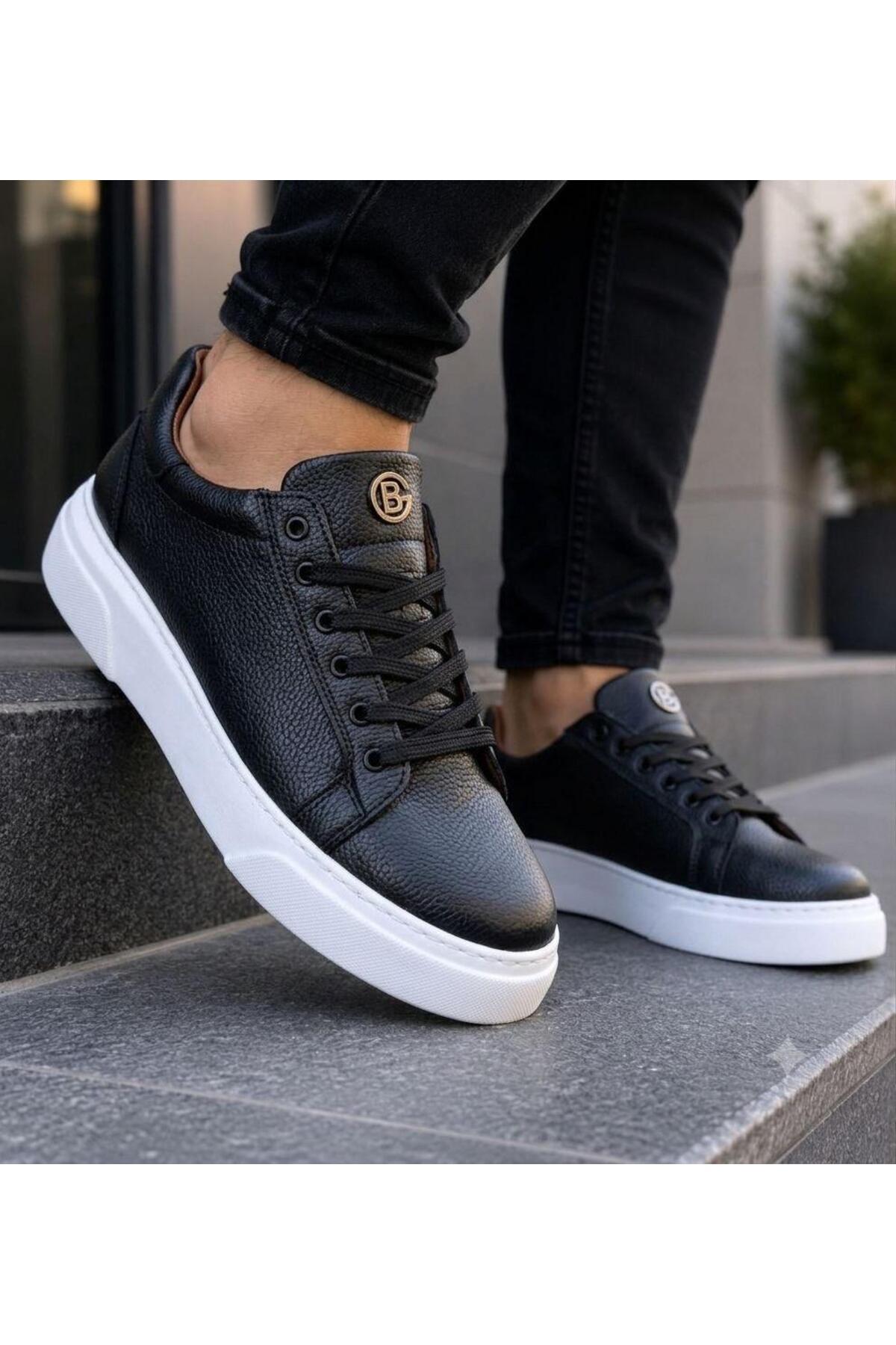 GENCTANİR SHOES Erkek Günlük Esnek Rahat Dikişli Hafif Poli Taban Yürüyüş Garantili Spor Ayakkabı görsel 2