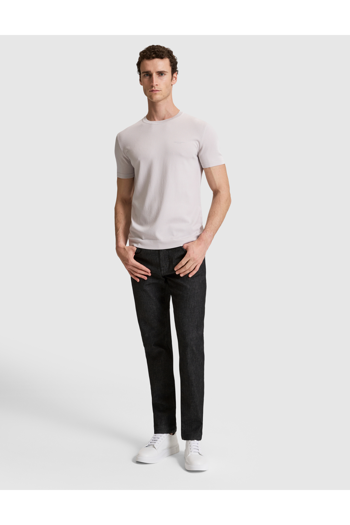 شلوار جین مشکی راسته فیت 50325327-VR046 پیر کاردین شلوار جین Pierre Cardin
