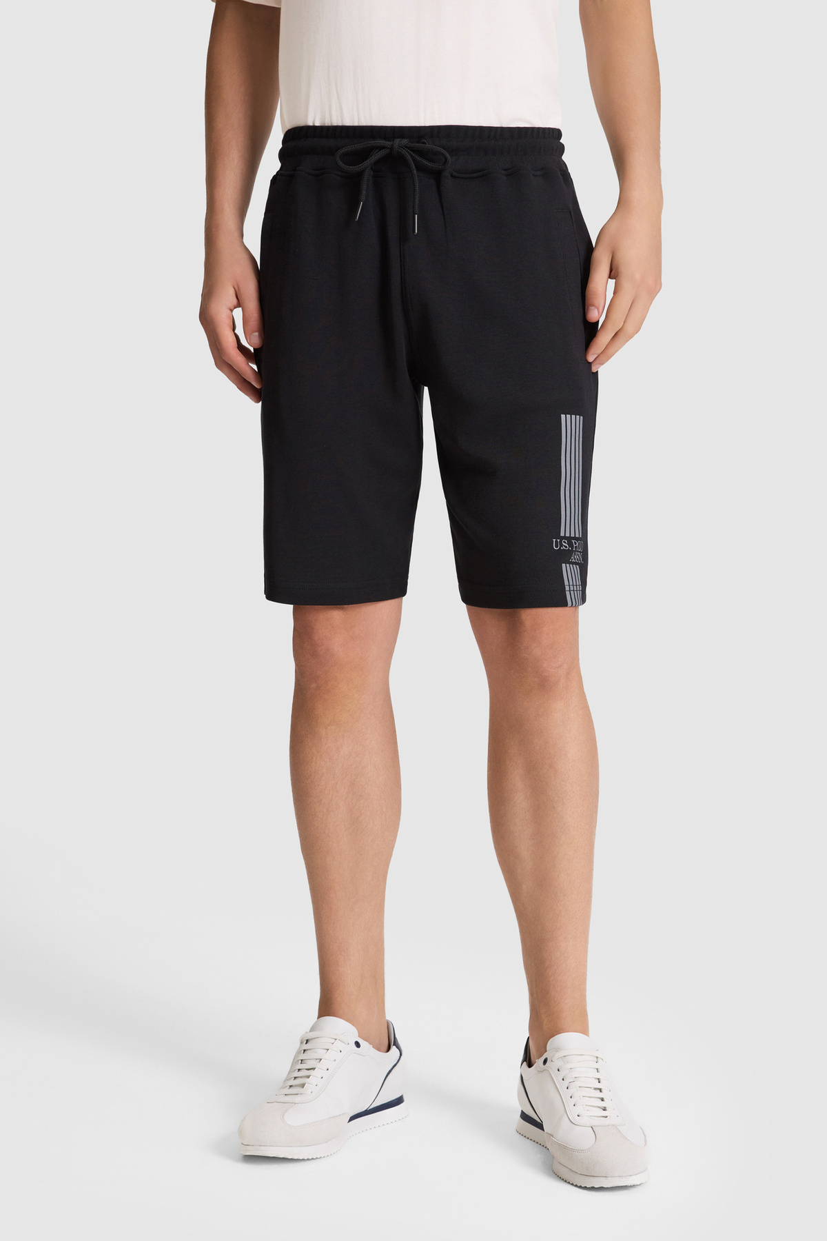 U.S. Polo Assn. Erkek Siyah Örme Şort 50327204-VR046 görsel 2