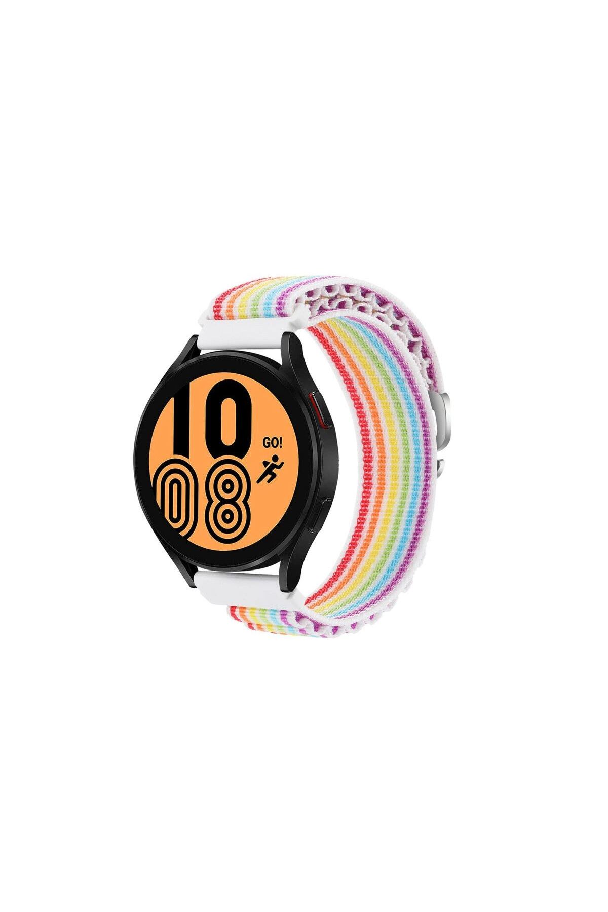 Watch 20mm Kr410 Kumaş Kordon - Gökkuşağı