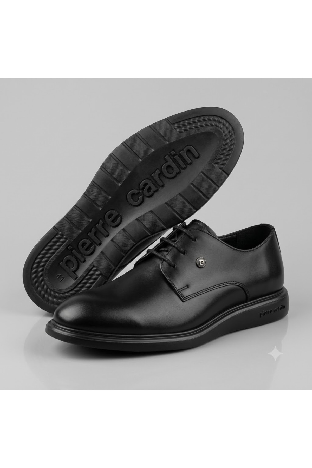 Pierre Cardin 70Pc01 Comfortable Lightweight Sole Calcic Men's Shoes Black